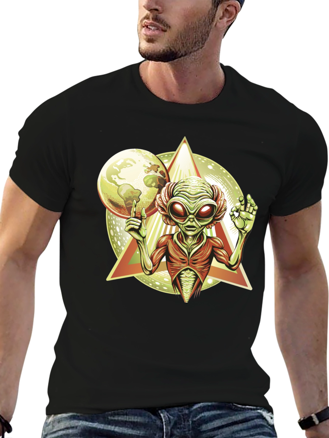 Alien Graphic Tee - Cosmic Design