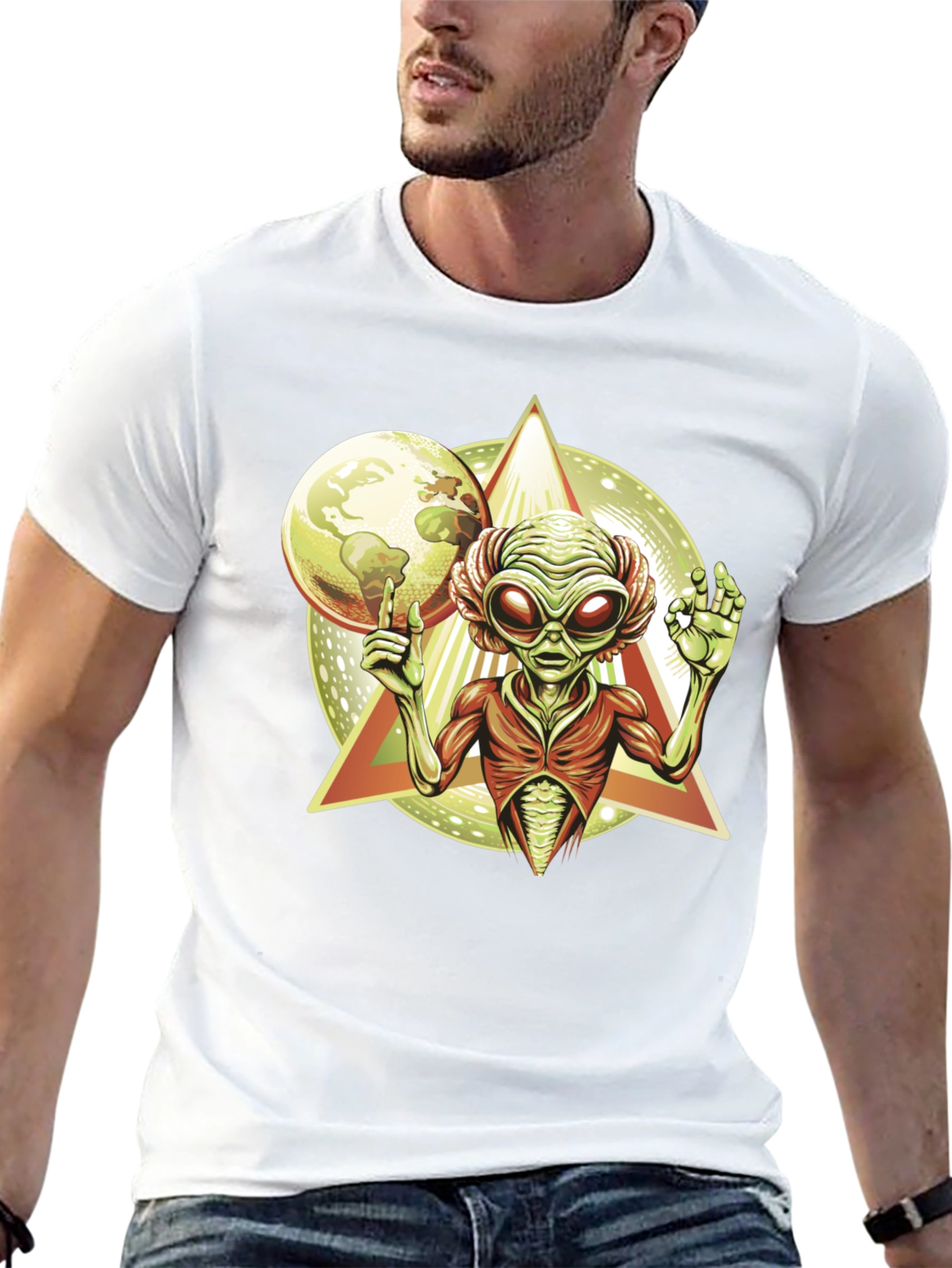 Alien Graphic Tee - Cosmic Design