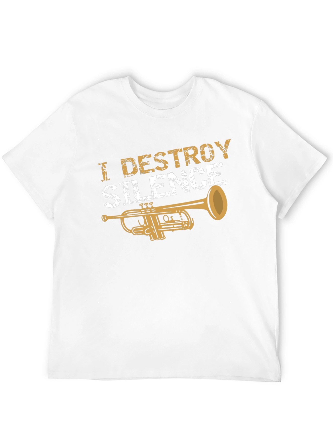 I Destroy Silence Trumpet T-Shirt - Musician Tee