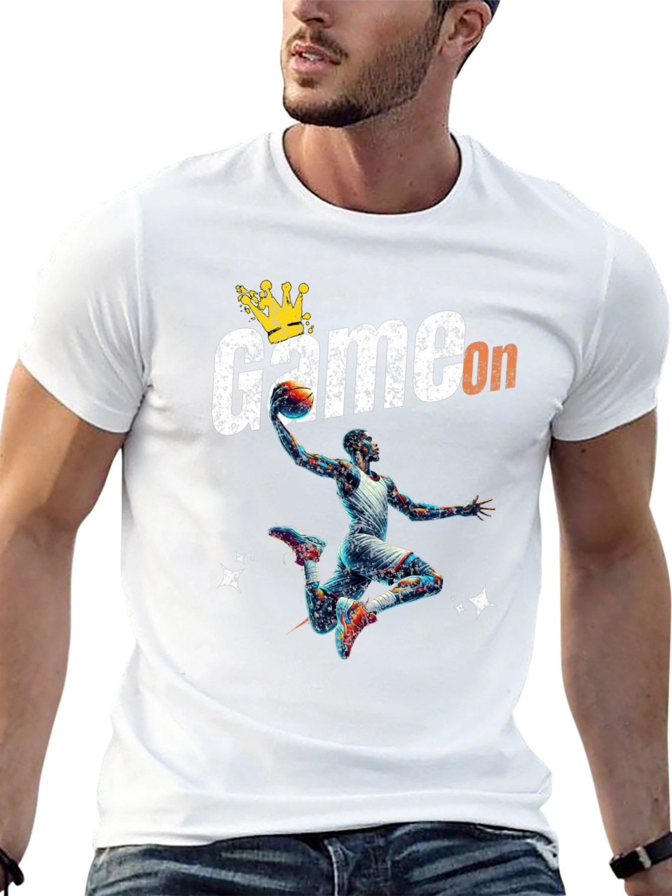 Game On Black Basketball T-Shirt