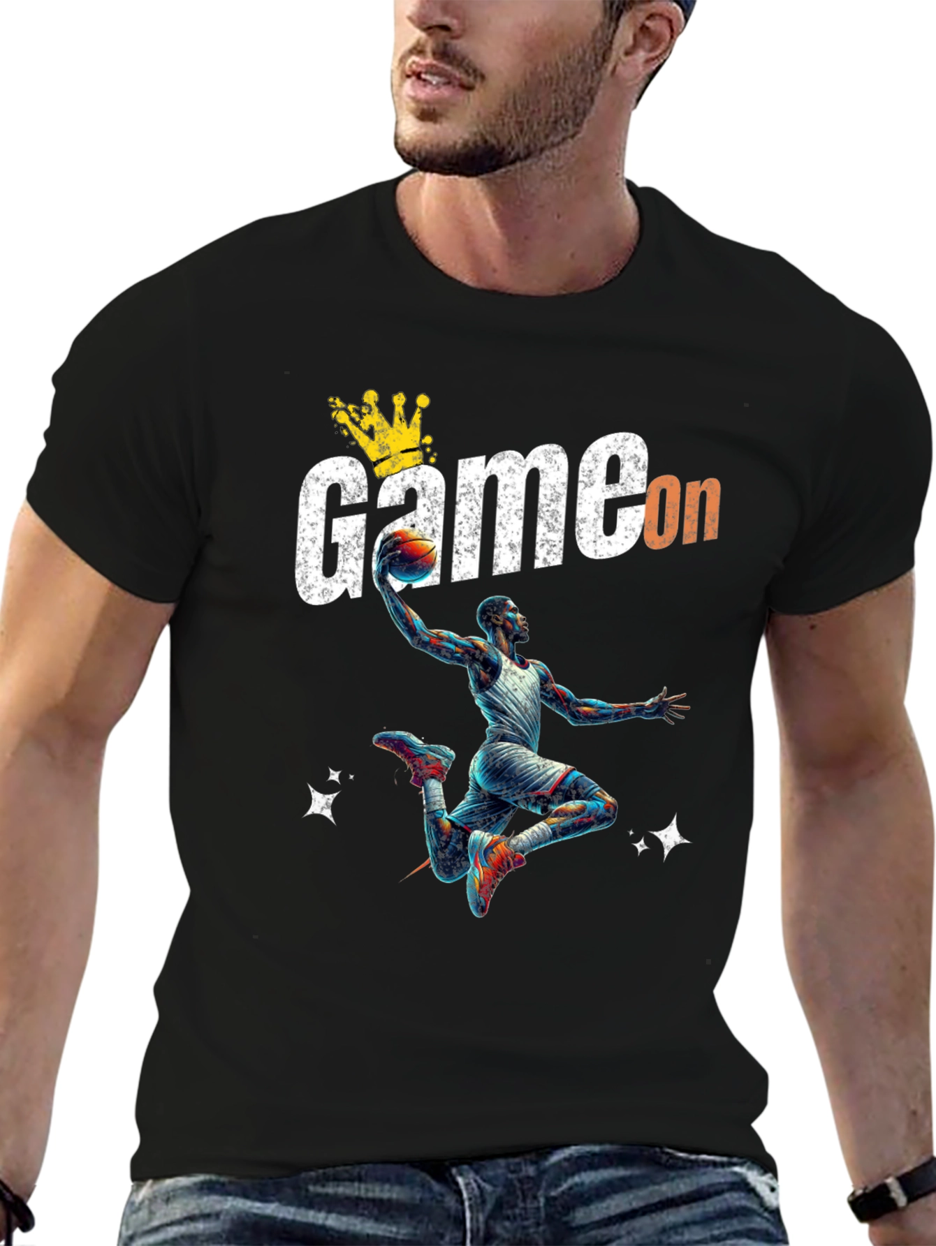 Game On Black Basketball T-Shirt