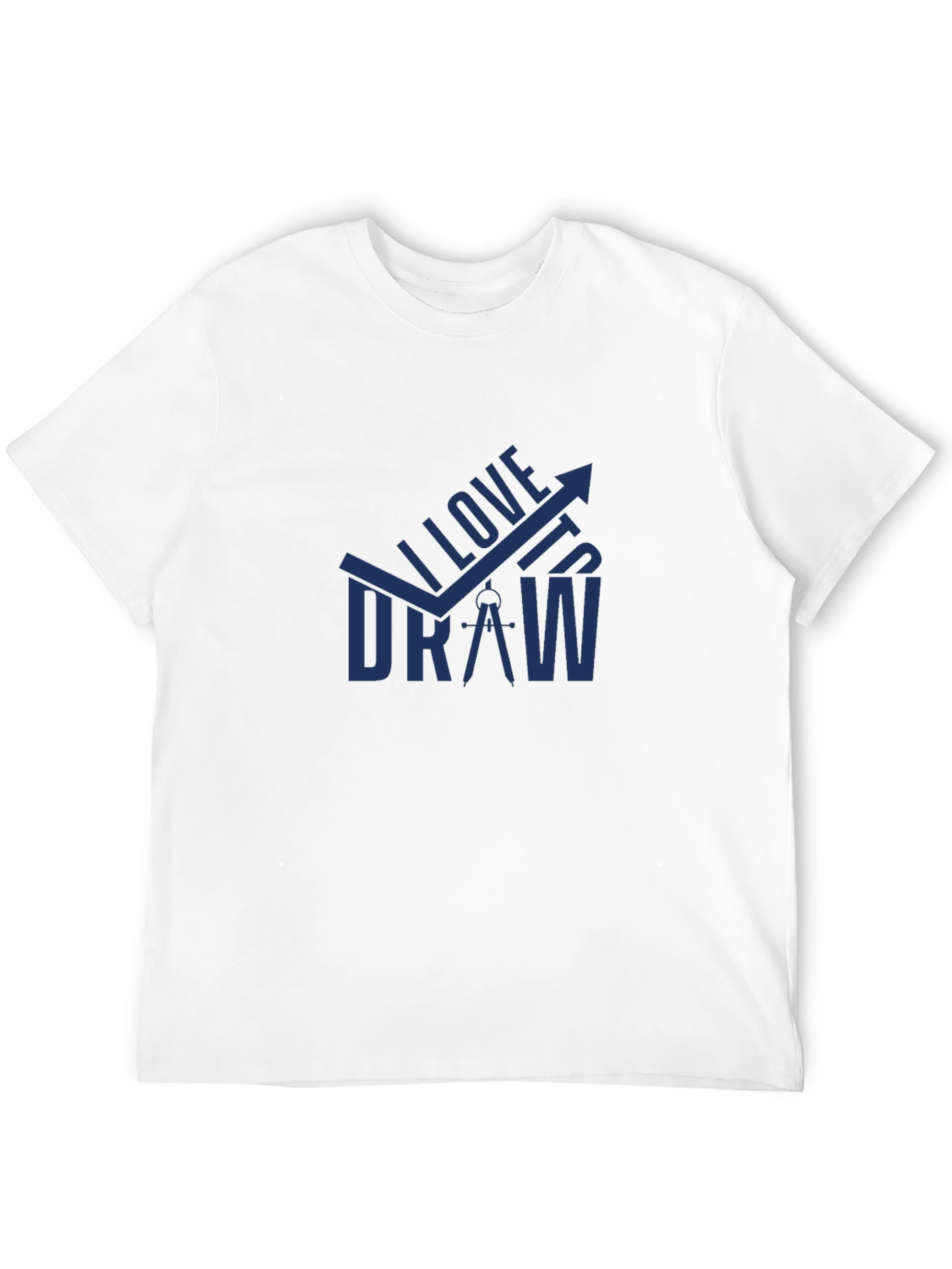 I Love to Draw Black T-Shirt - Creative Design