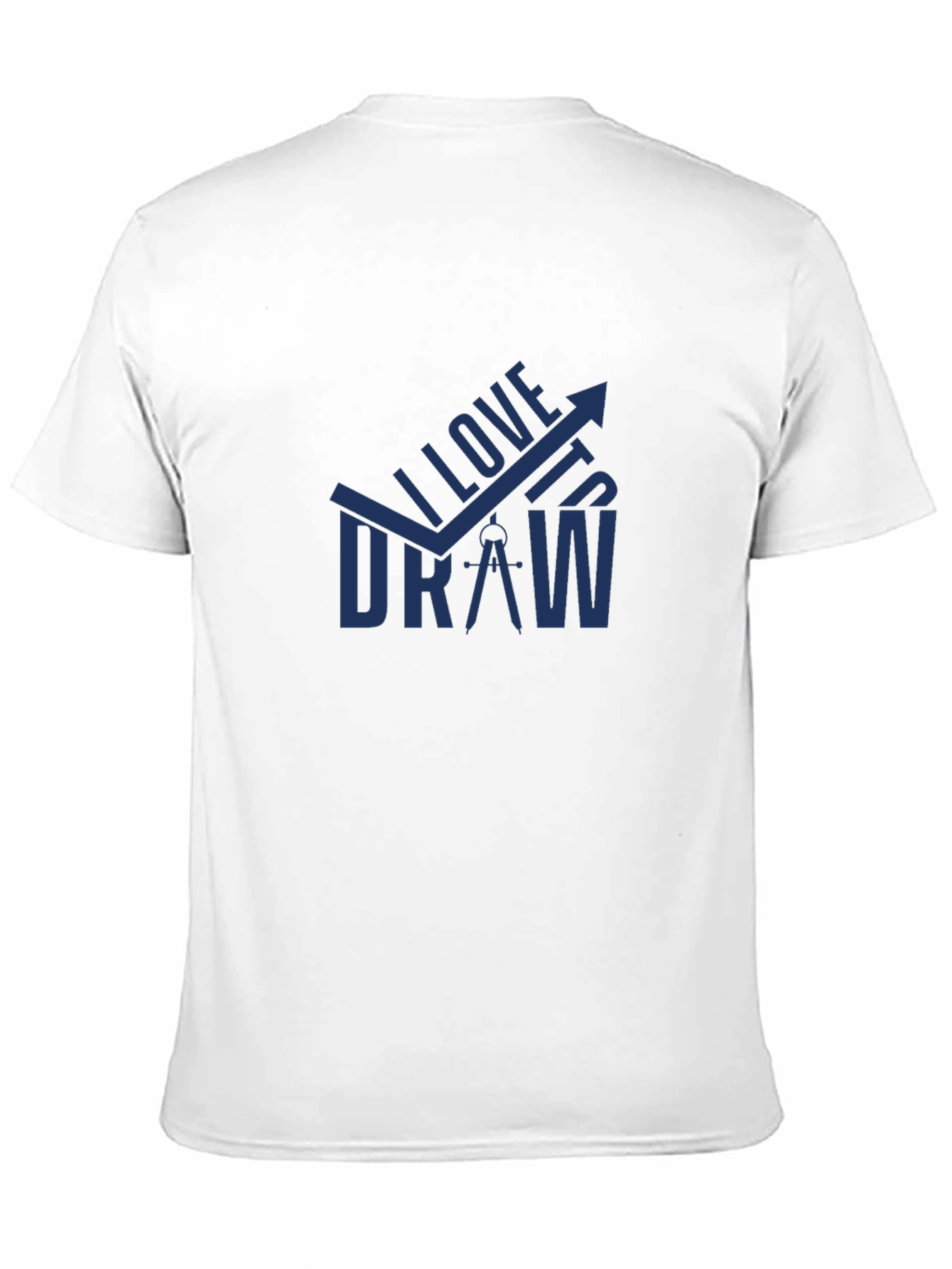 I Love to Draw Black T-Shirt - Creative Design