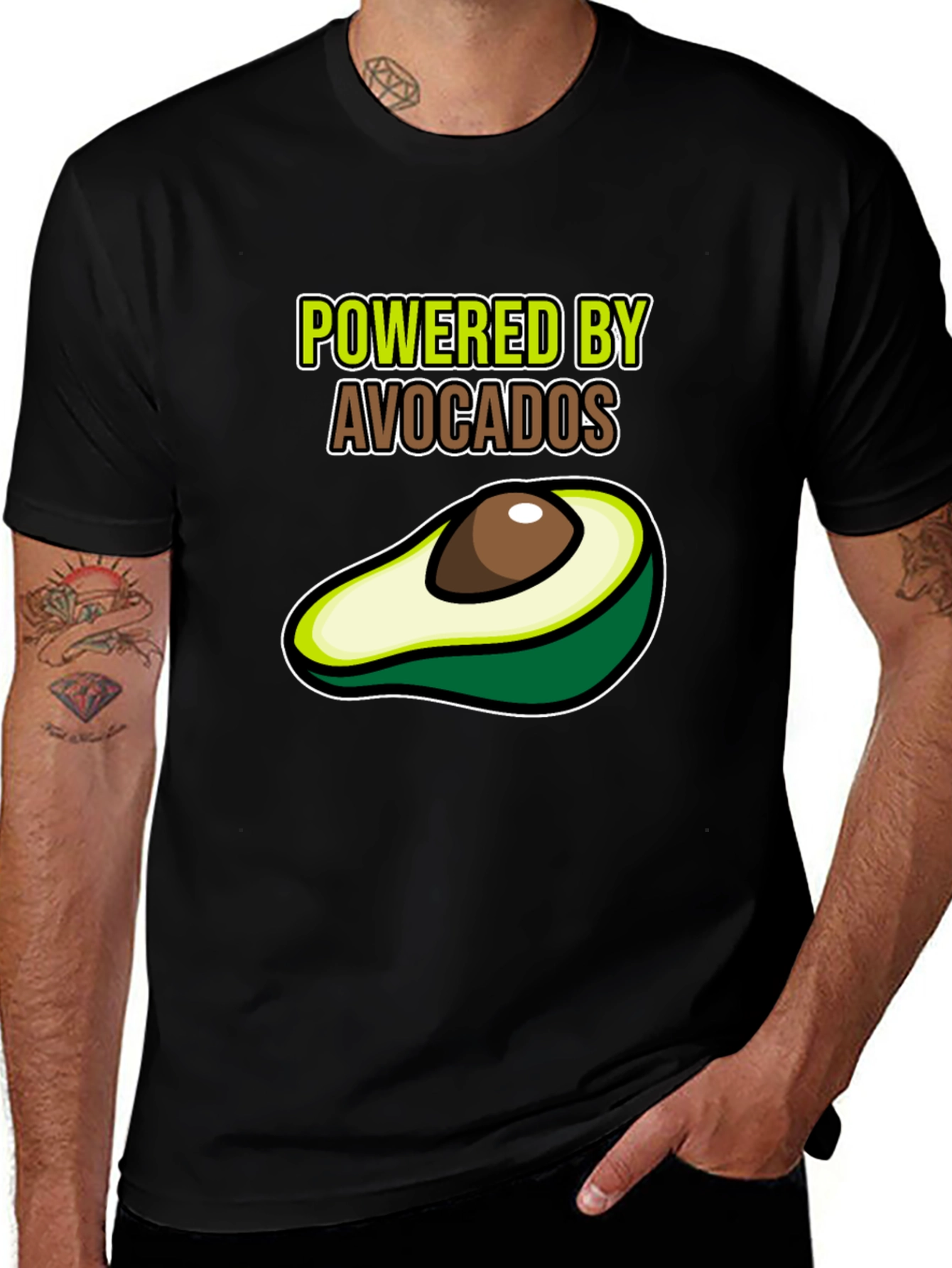 Powered by Avocados Graphic Tee