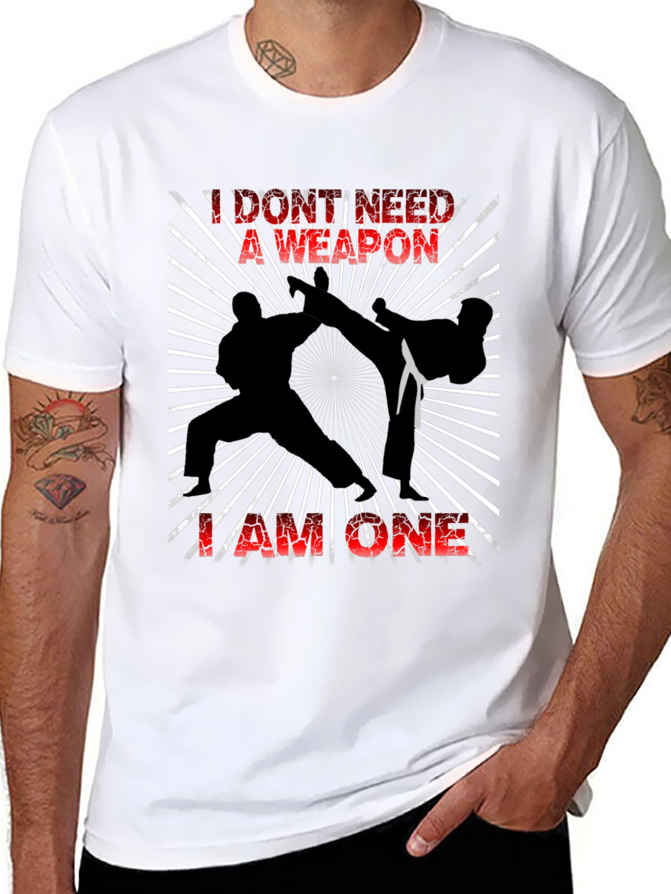 I Am The Weapon Graphic Tee - Black T-Shirt
