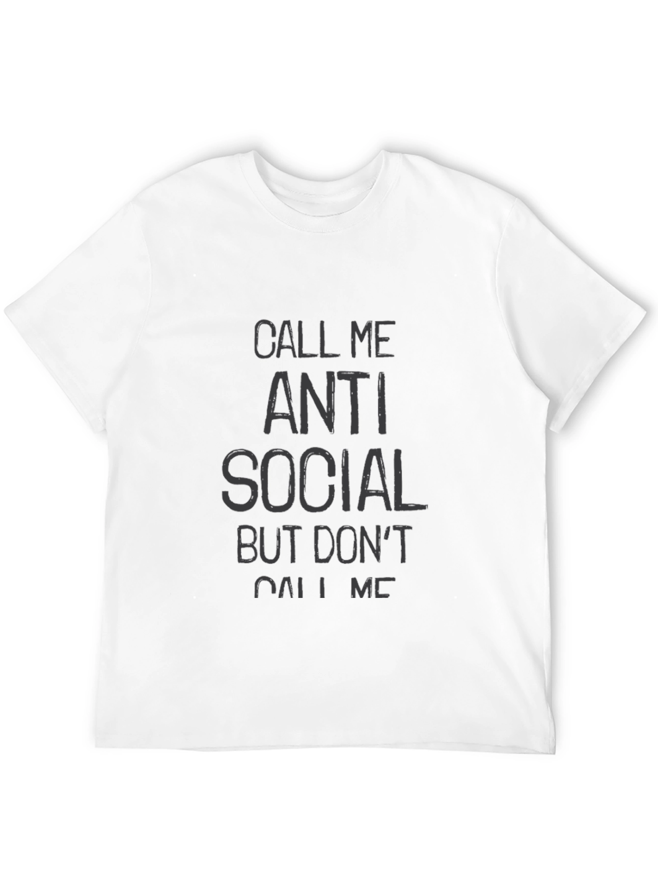 Anti Social Graphic Tee - Black Casual T-Shirt
