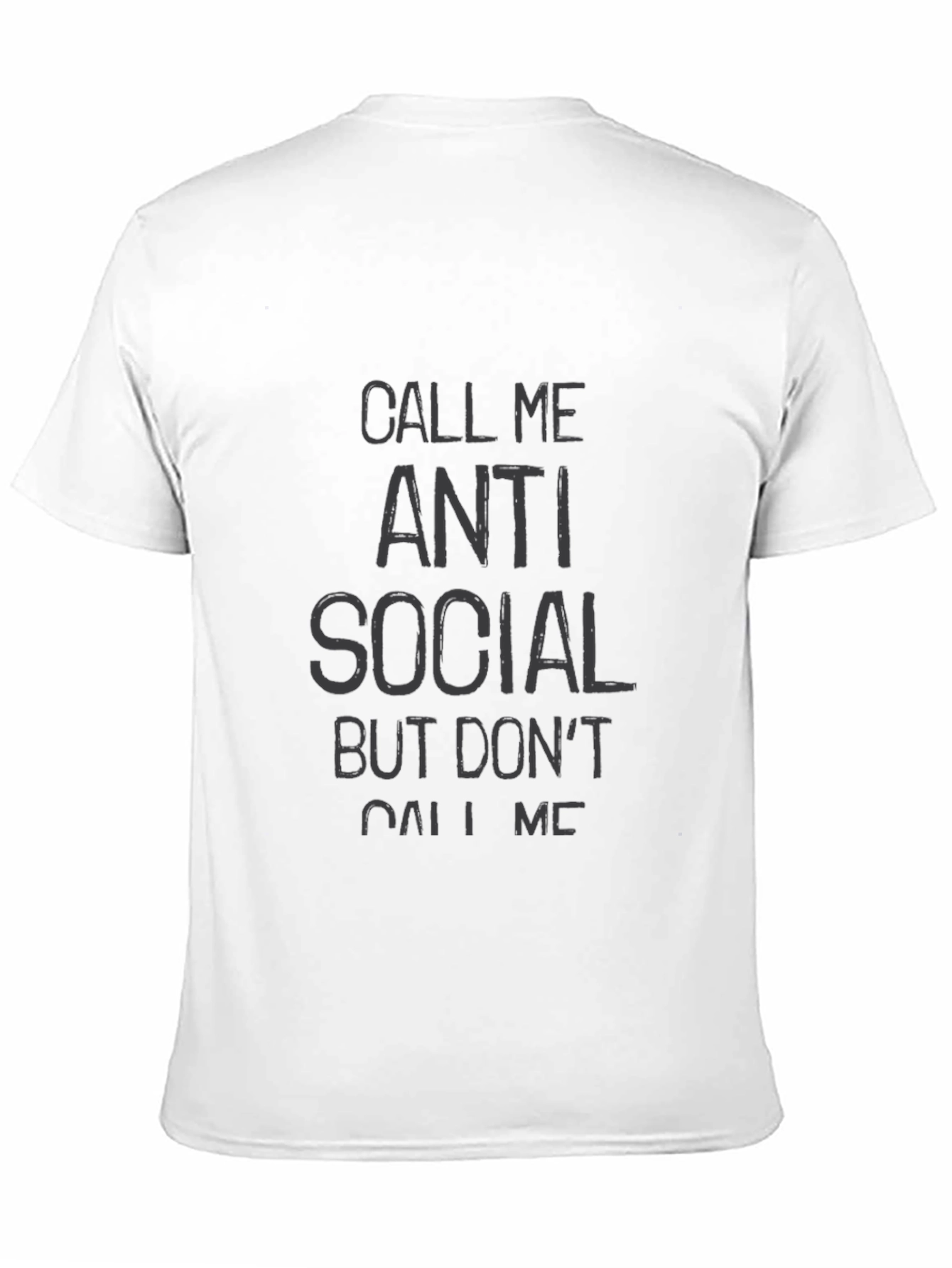 Anti Social Graphic Tee - Black Casual T-Shirt