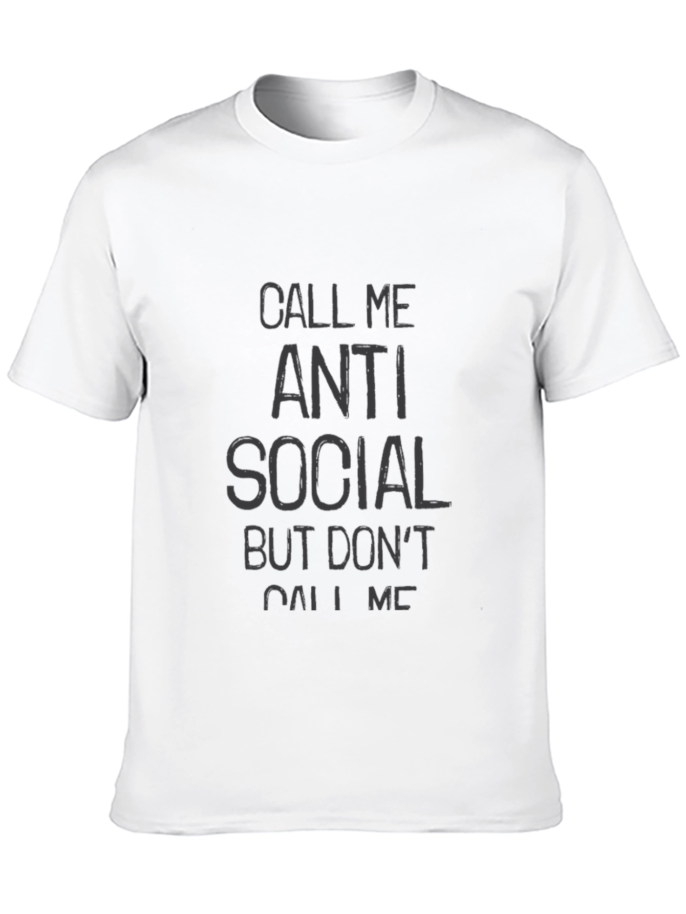 Anti Social Graphic Tee - Black Casual T-Shirt