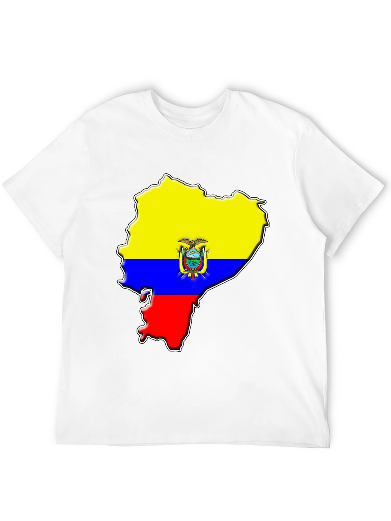Ecuador Flag Map Graphic T-Shirt