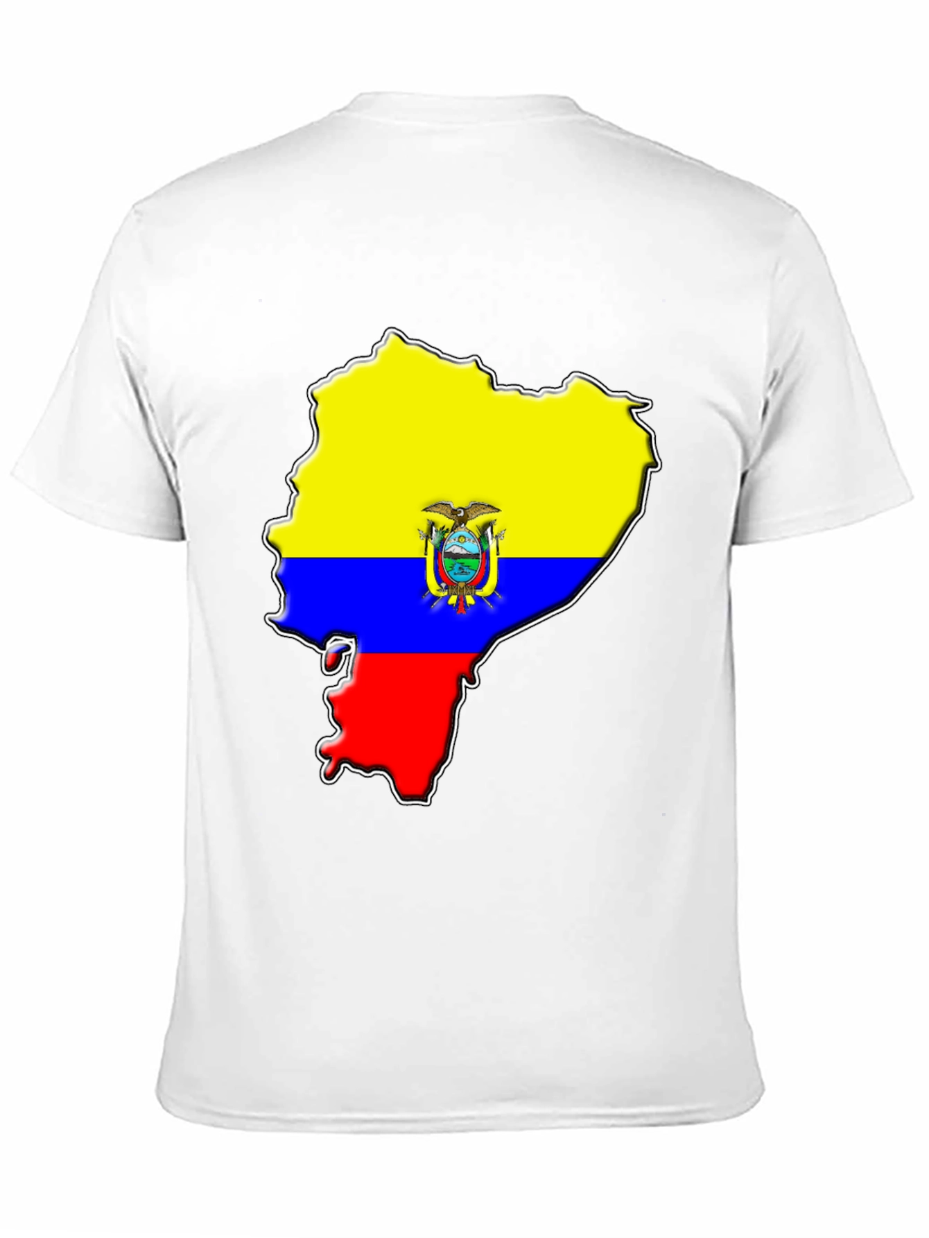 Ecuador Flag Map Graphic T-Shirt