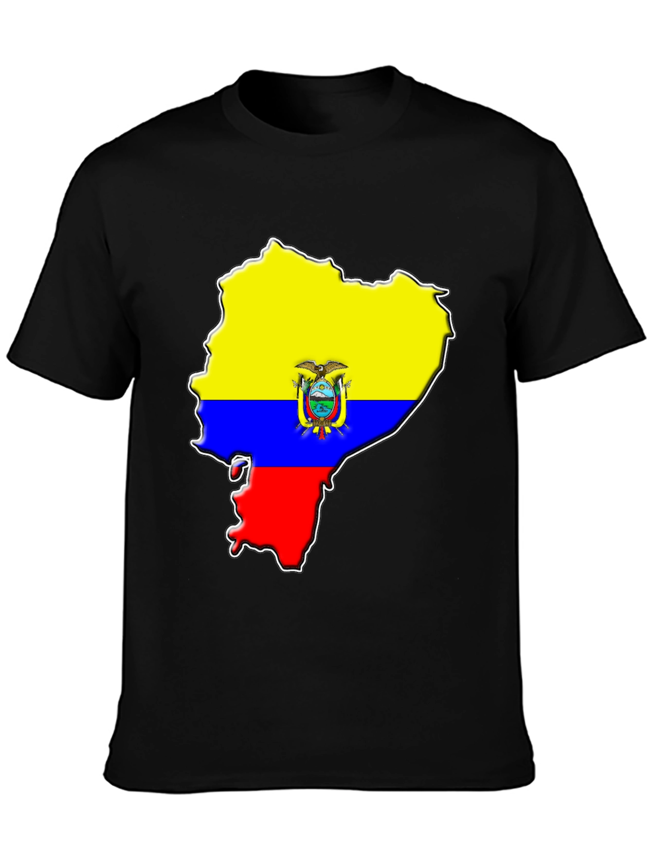 Ecuador Flag Map Graphic T-Shirt