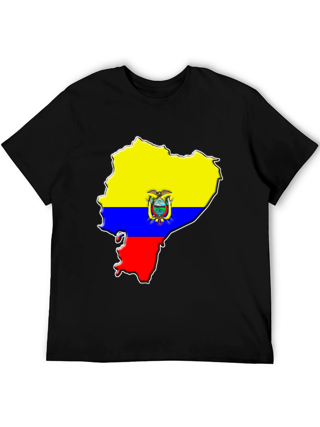 Ecuador Flag Map Graphic T-Shirt