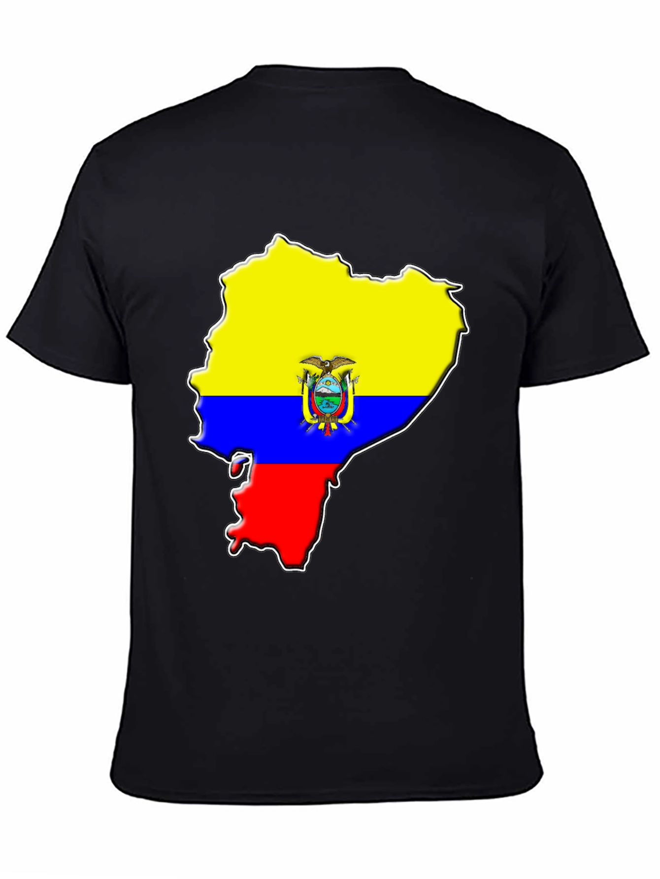 Ecuador Flag Map Graphic T-Shirt