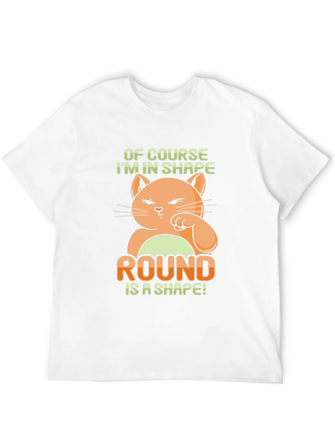 Funny Cat Round Shape T-Shirt