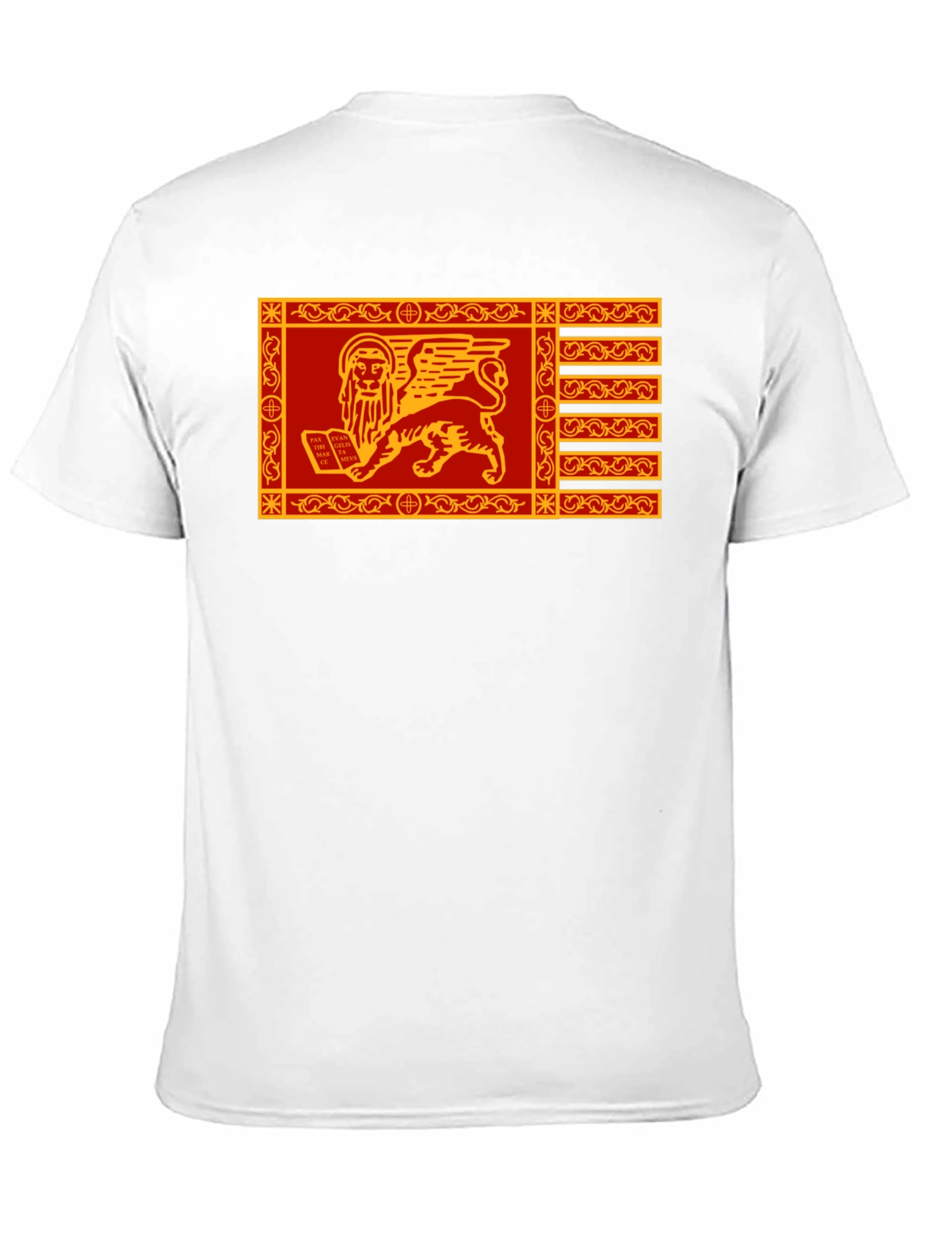 Venetian Flag Lion T-Shirt - Black Cotton Tee