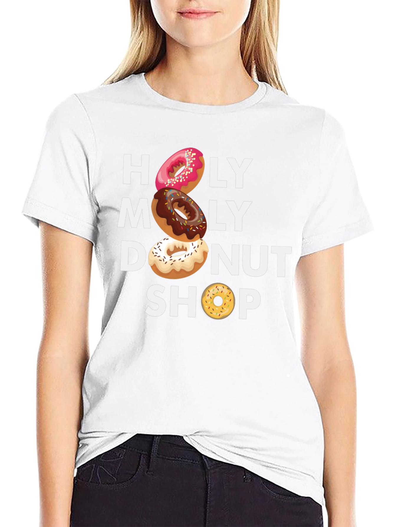 Holy Moly Donut Shop Graphic T-Shirt