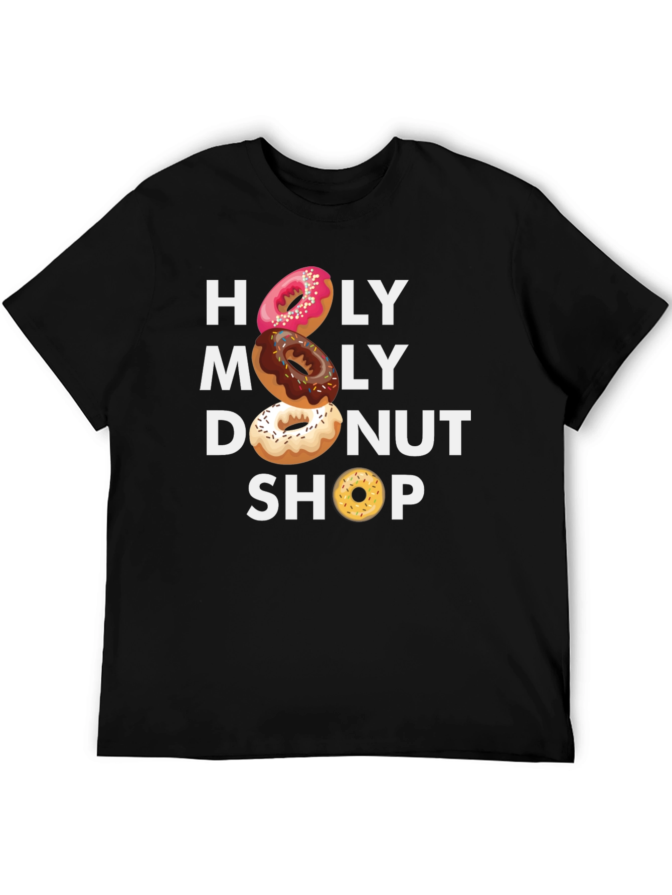 Holy Moly Donut Shop Graphic T-Shirt