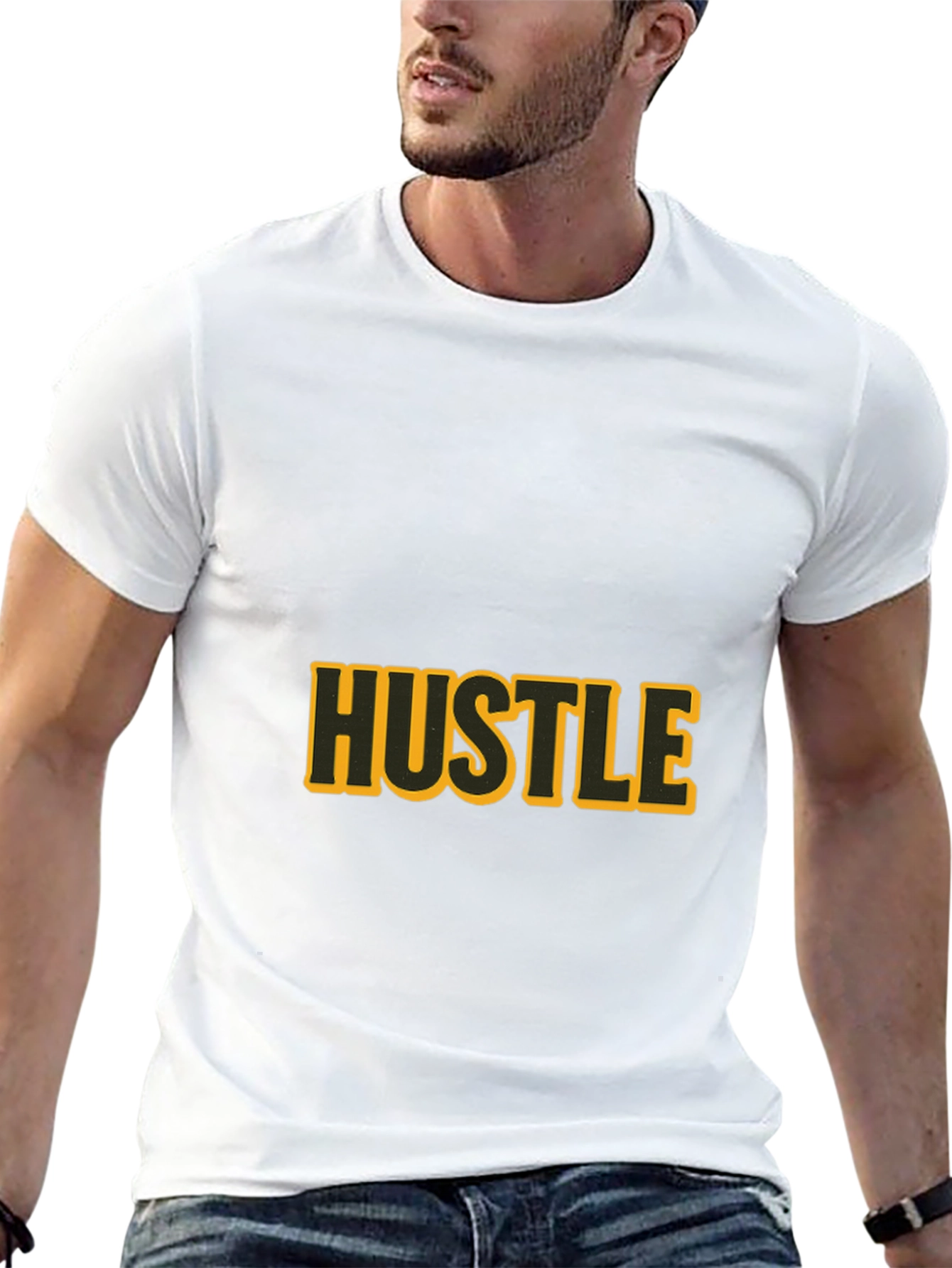 Black Hustle Graphic T-Shirt