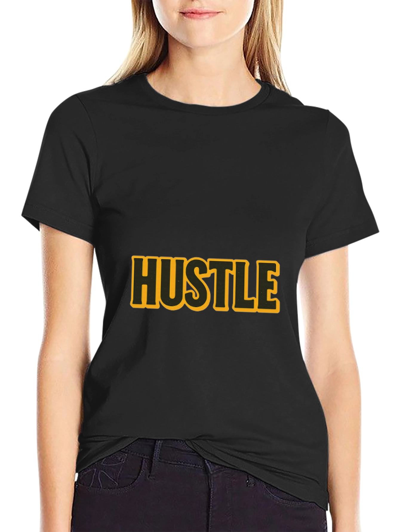 Black Hustle Graphic T-Shirt