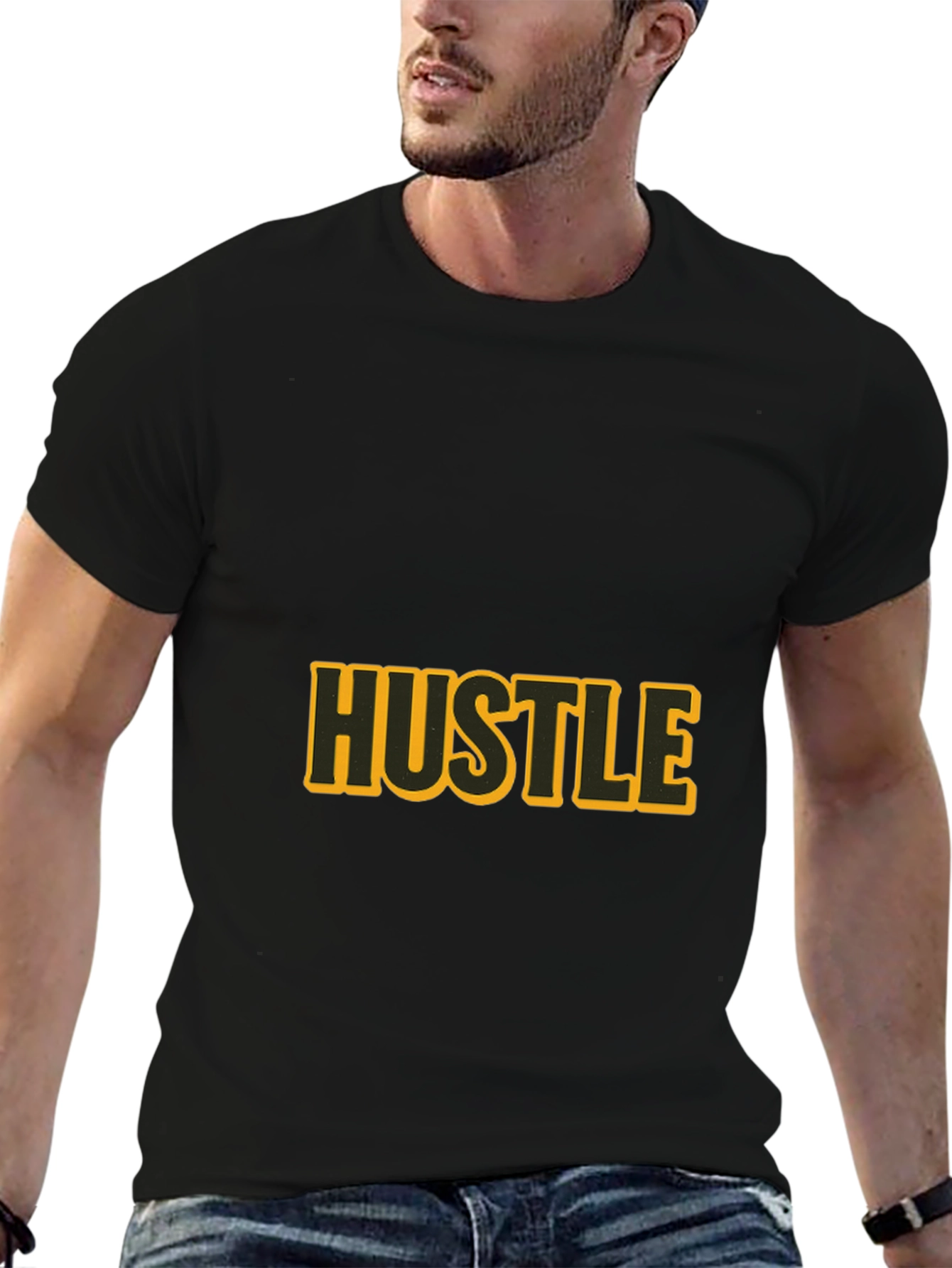 Black Hustle Graphic T-Shirt