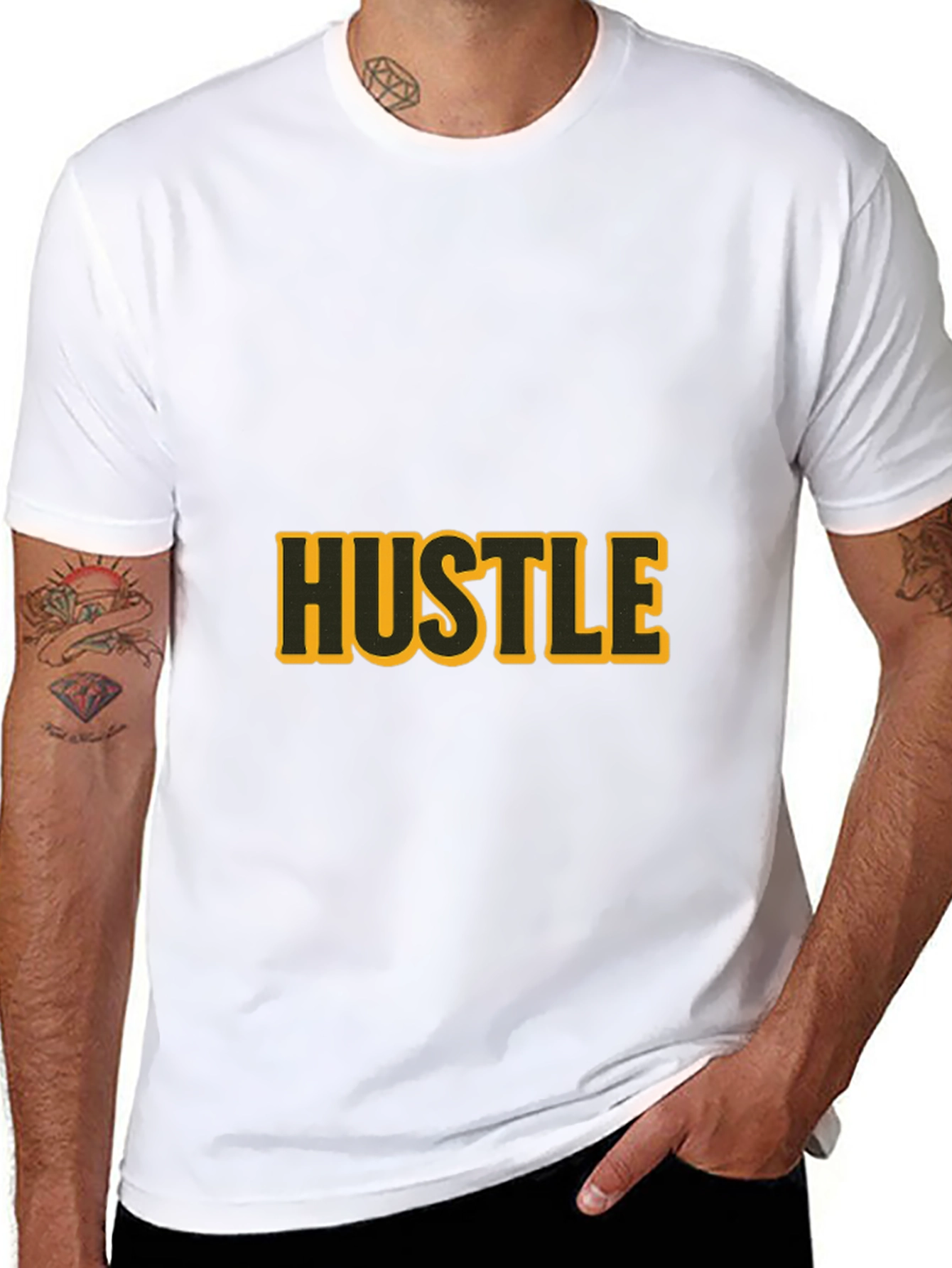 Black Hustle Graphic T-Shirt