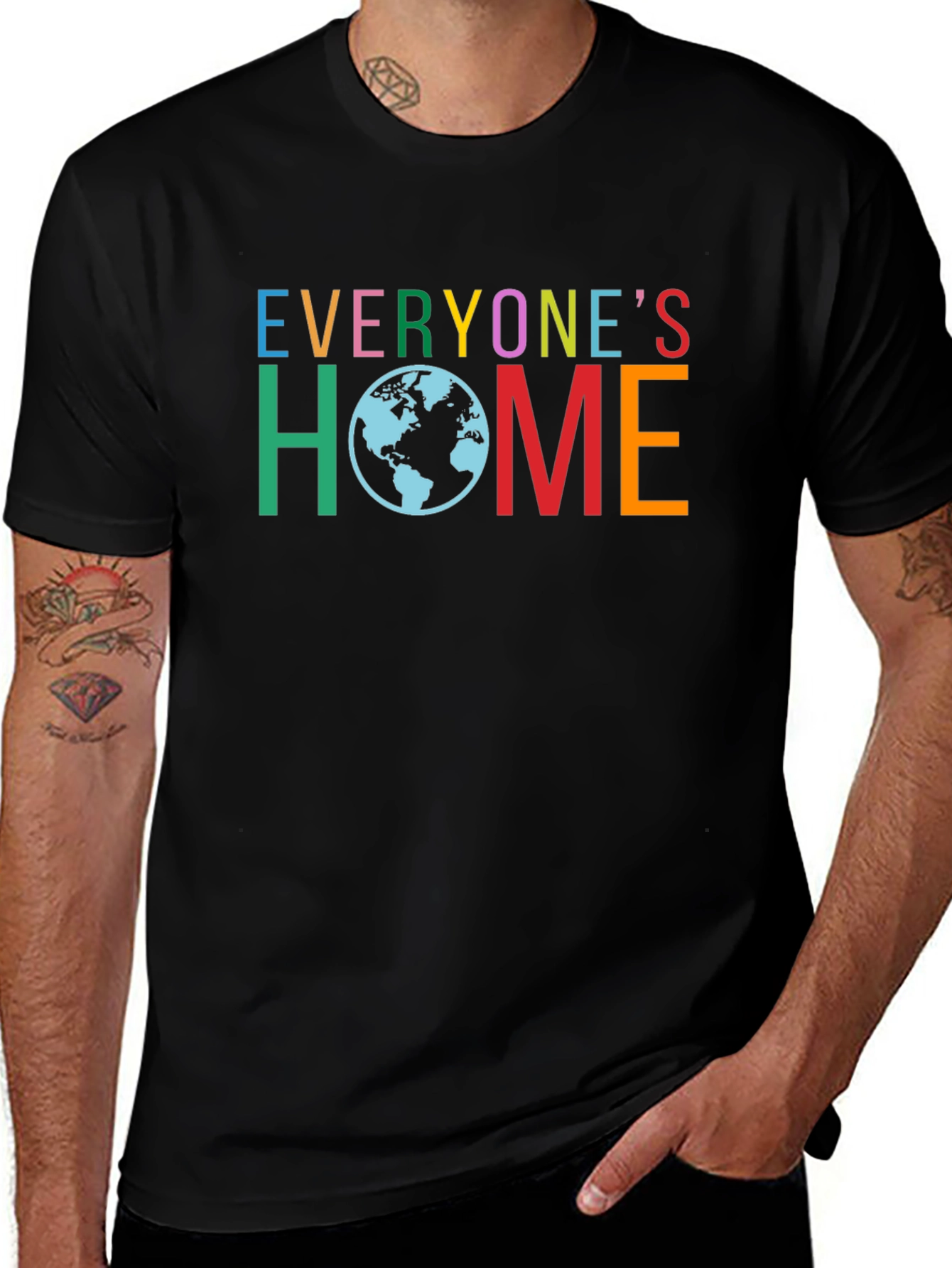 Everyones Home Graphic Tee - Black