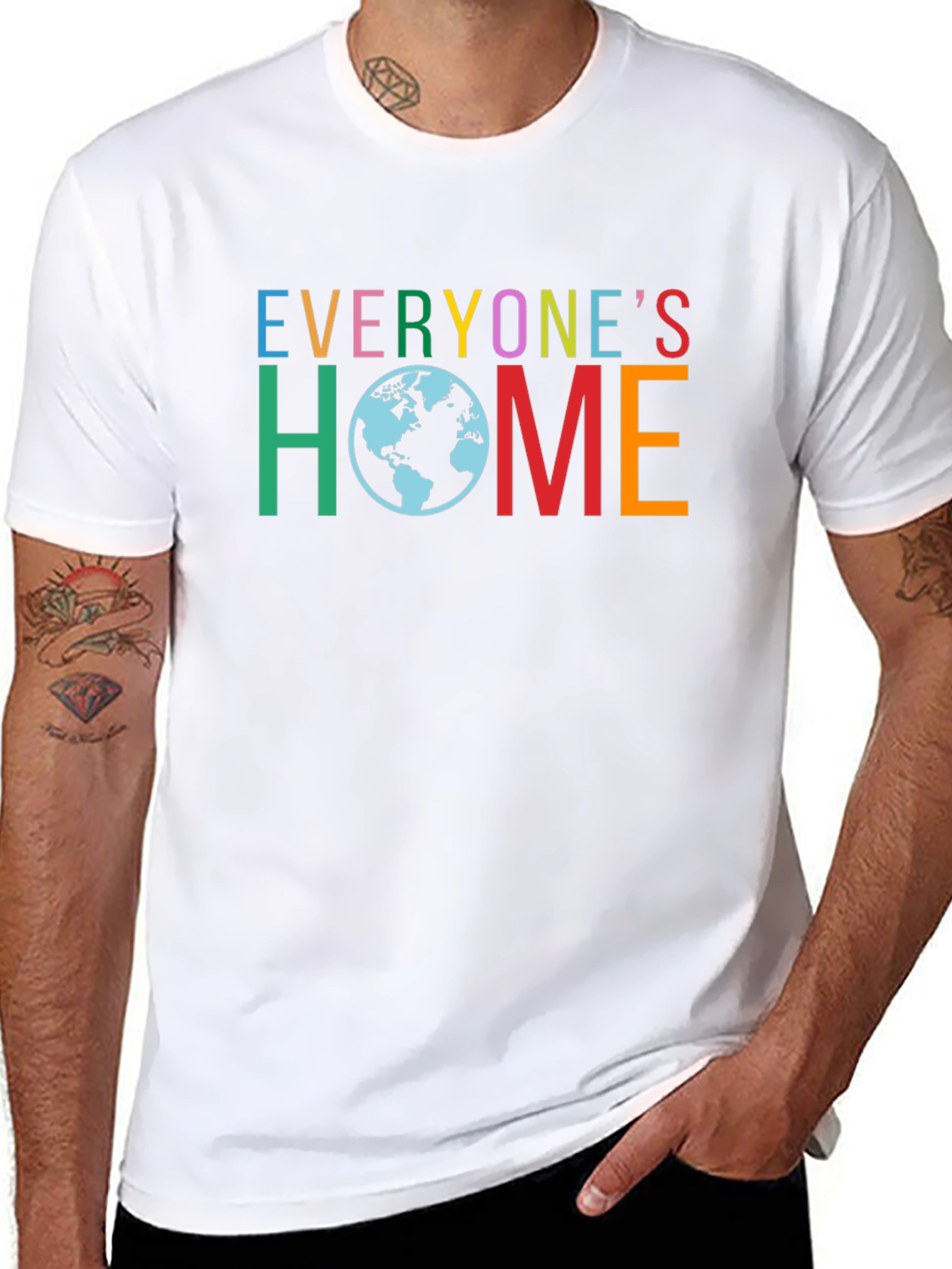 Everyones Home Graphic Tee - Black