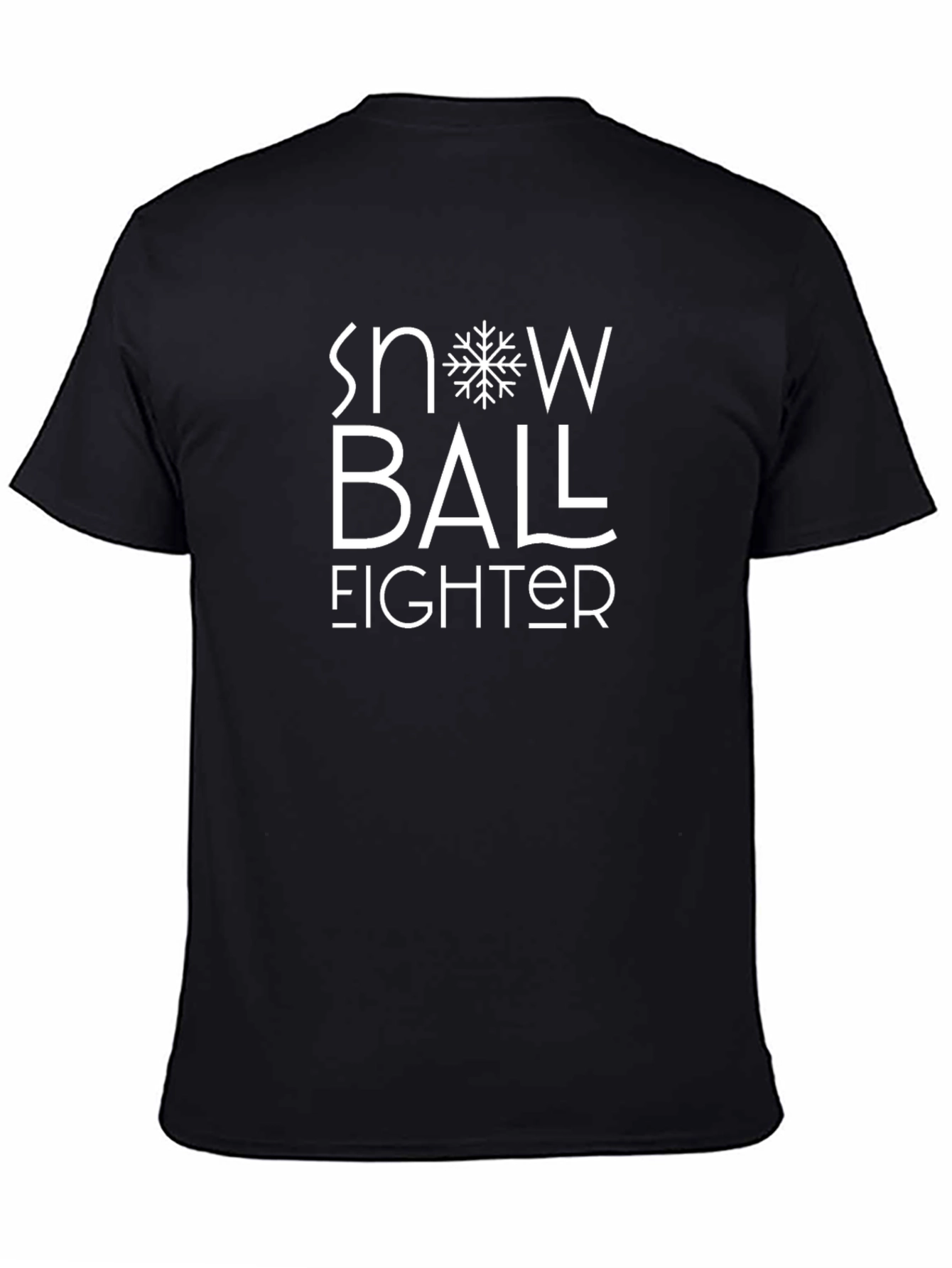 Snowball Fighter Black Graphic Tee