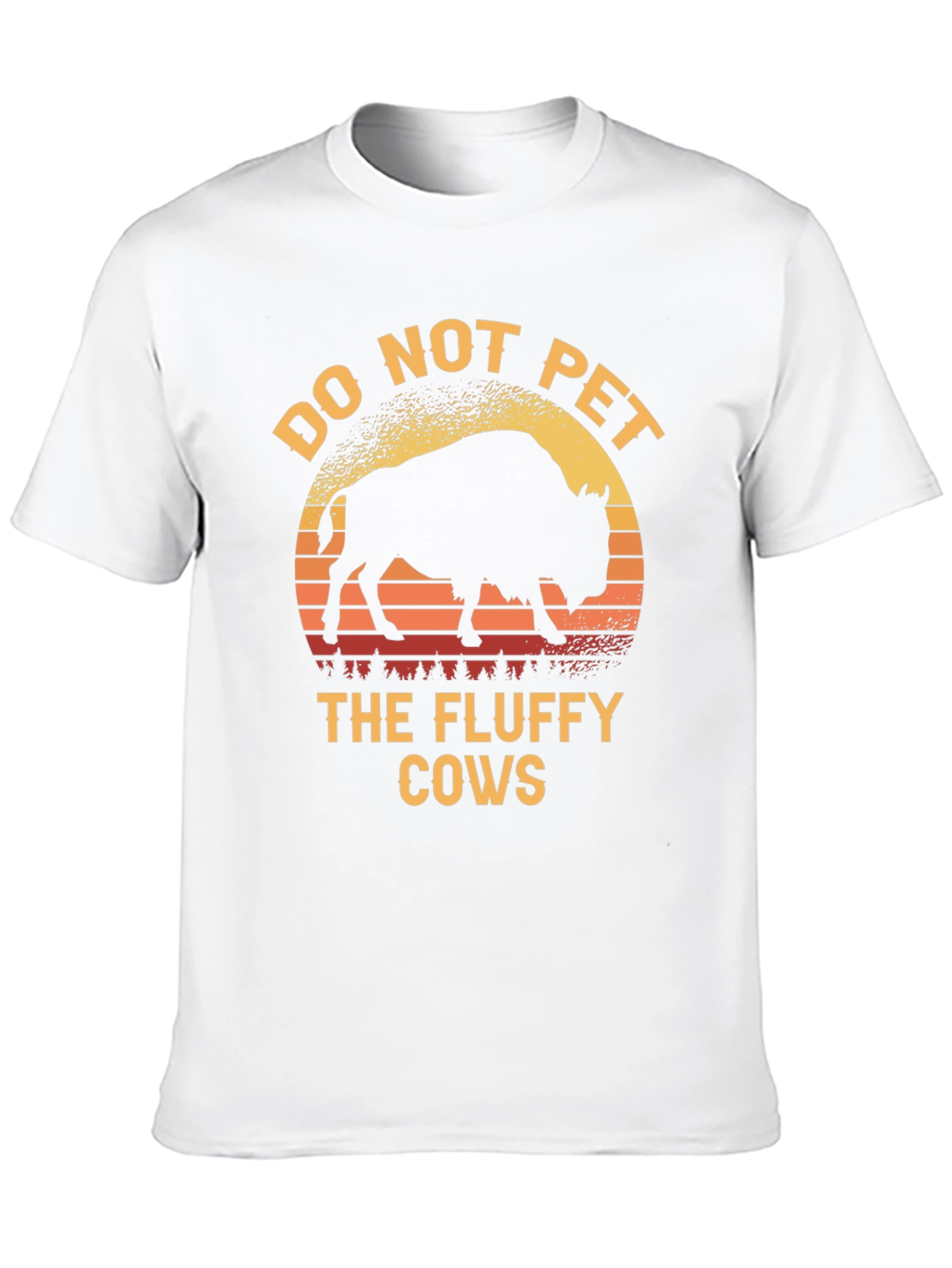 Do Not Pet the Fluffy Cows T-Shirt Bison Tee
