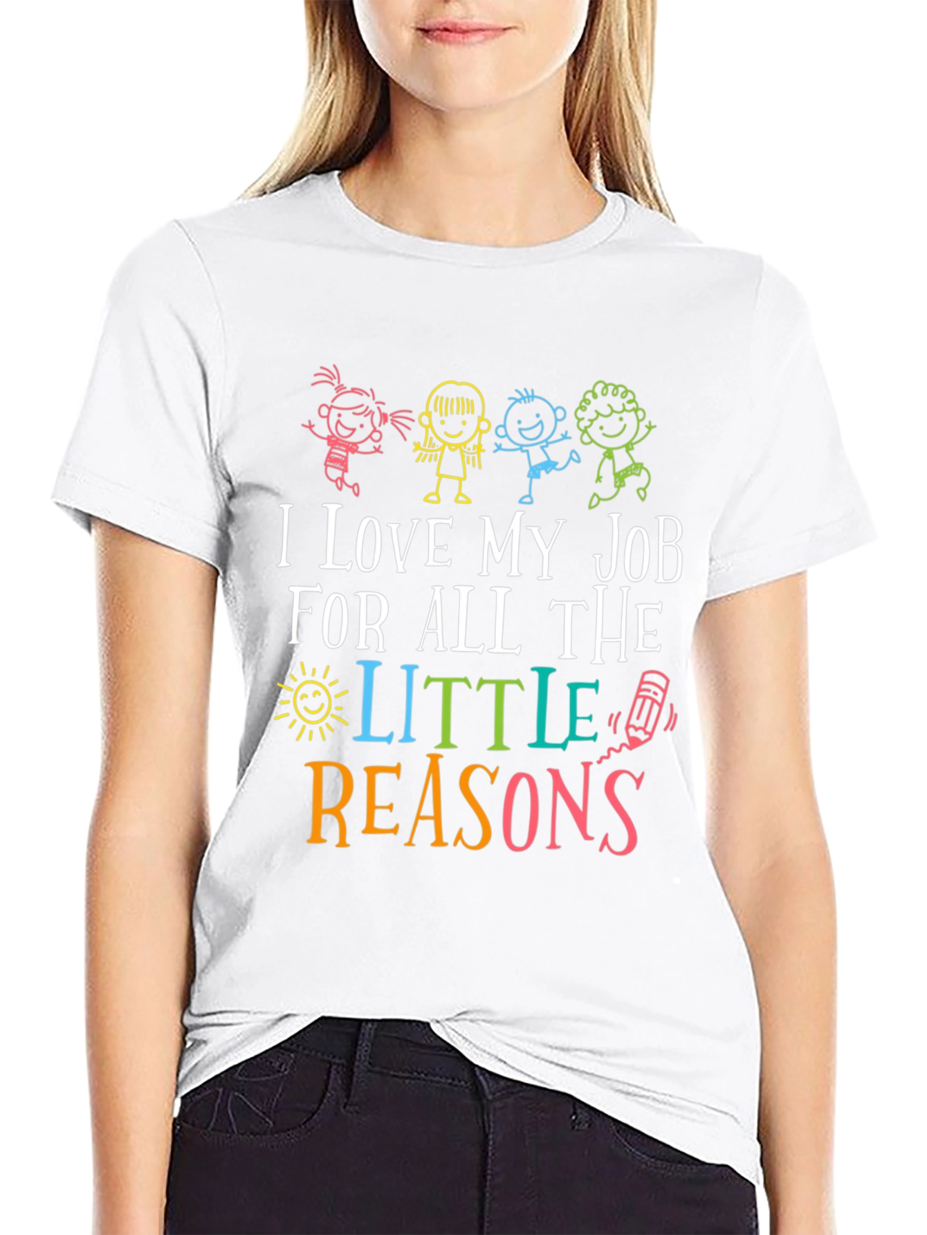 I Love My Job Teacher Graphic Tee