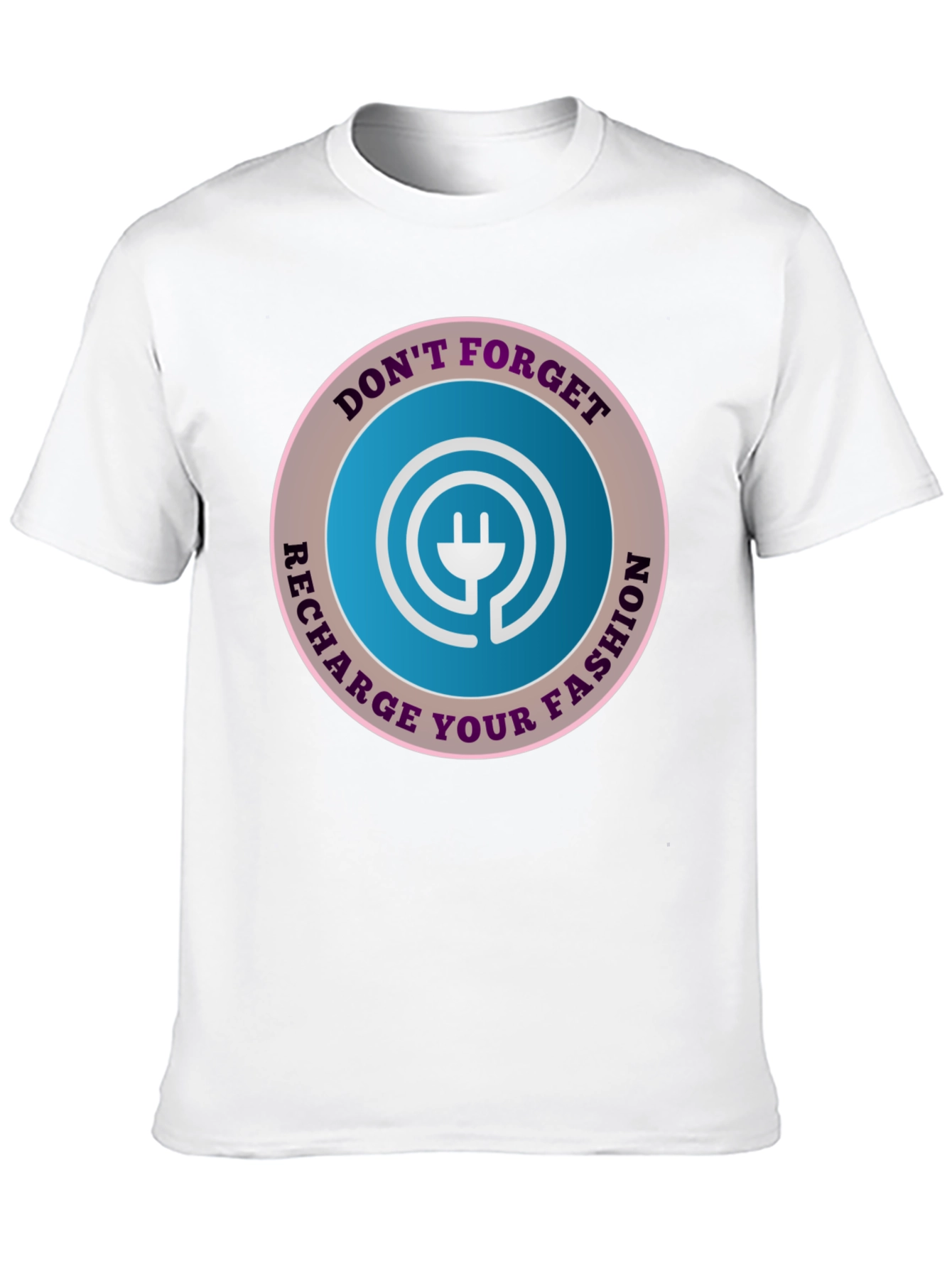 Recharge Your Fashion Black T-Shirt