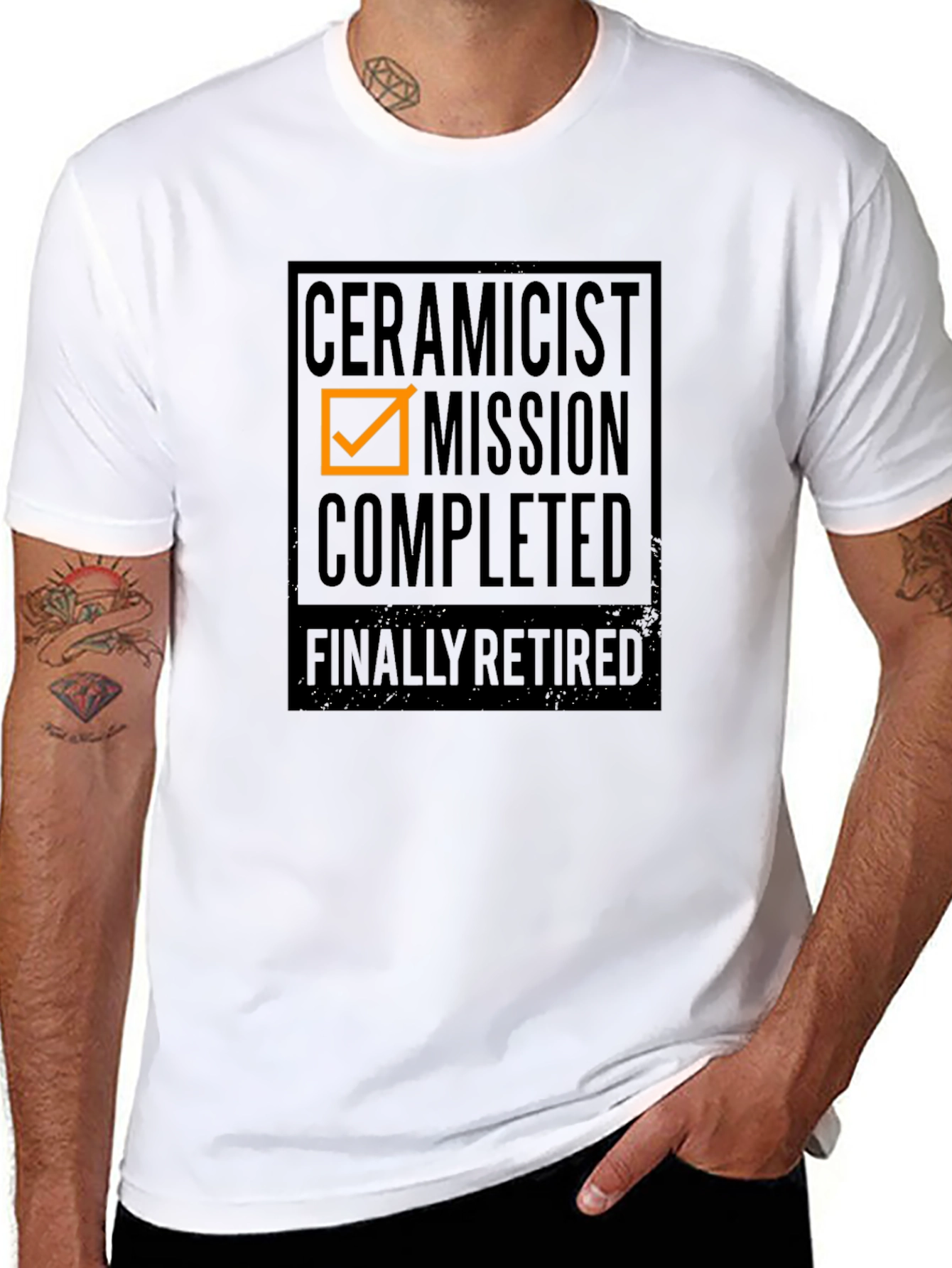 Ceramicist Mission Completed Retired Graphic Tee