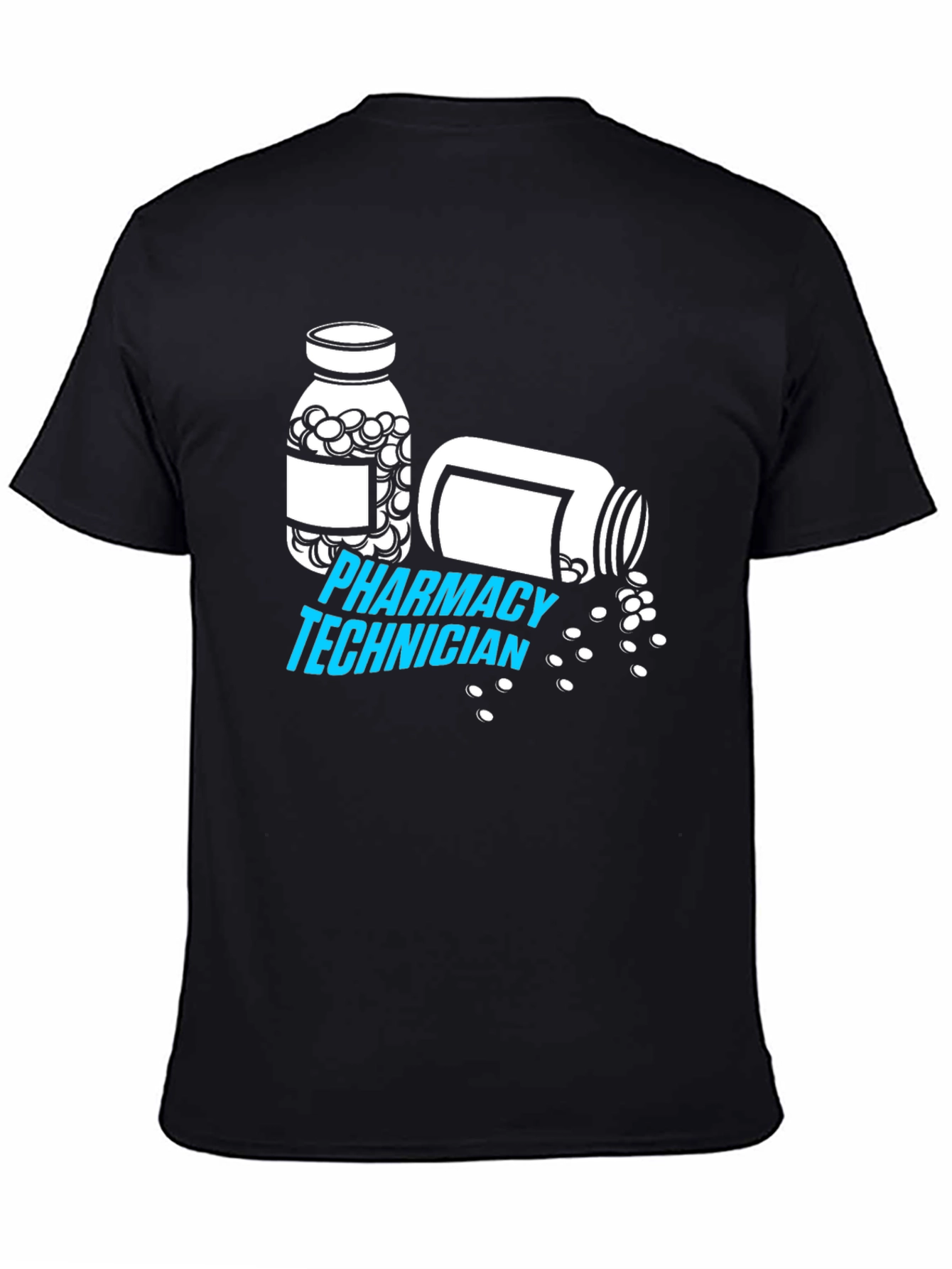 Pharmacy Technician T-Shirt - Pill Bottle Graphic