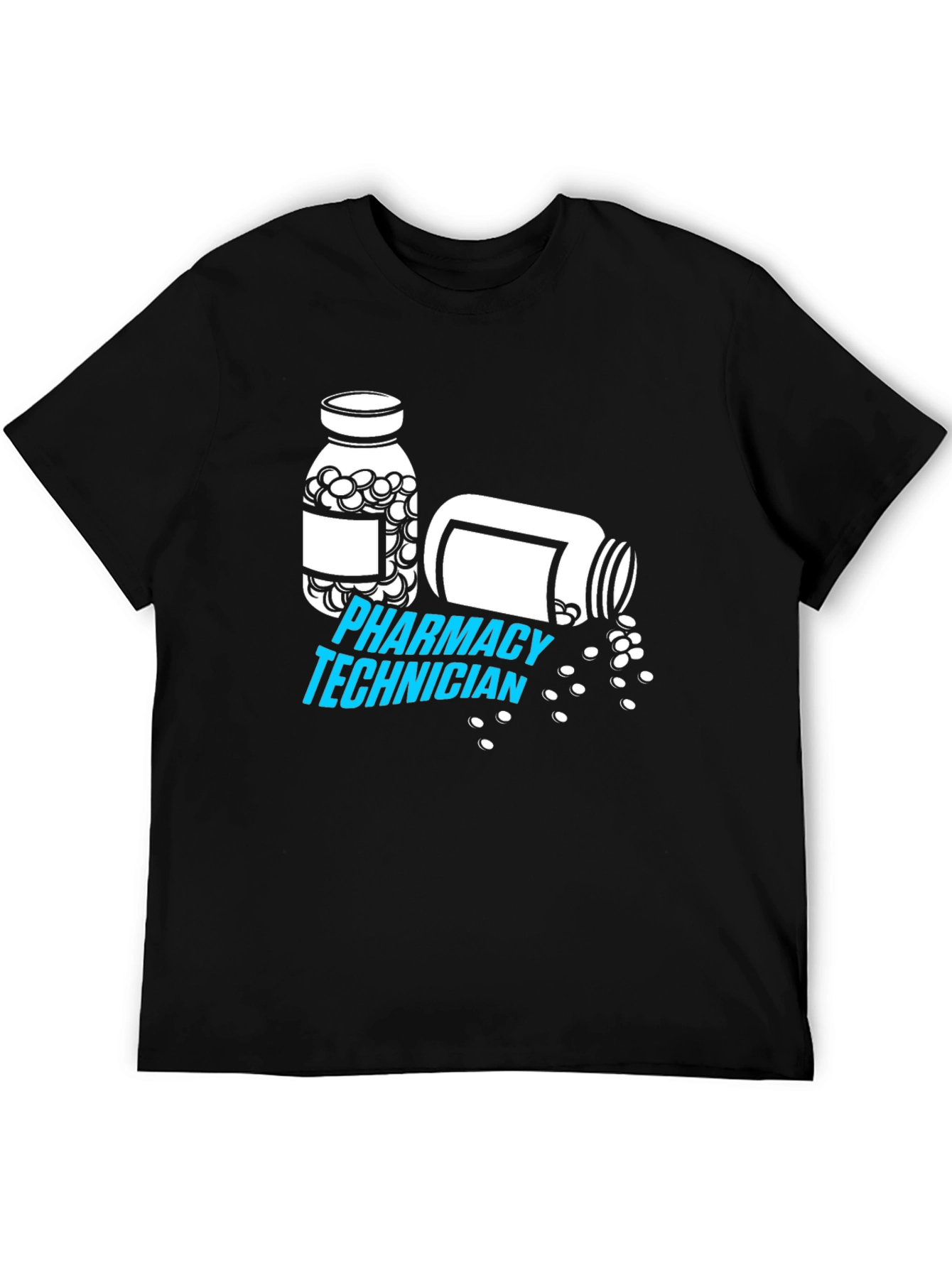 Pharmacy Technician T-Shirt - Pill Bottle Graphic
