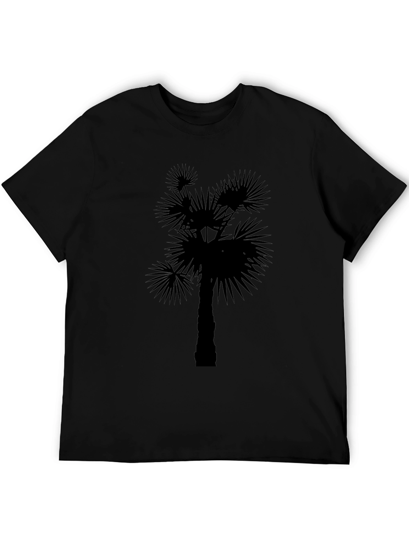 Palm Tree Silhouette Black T-Shirt