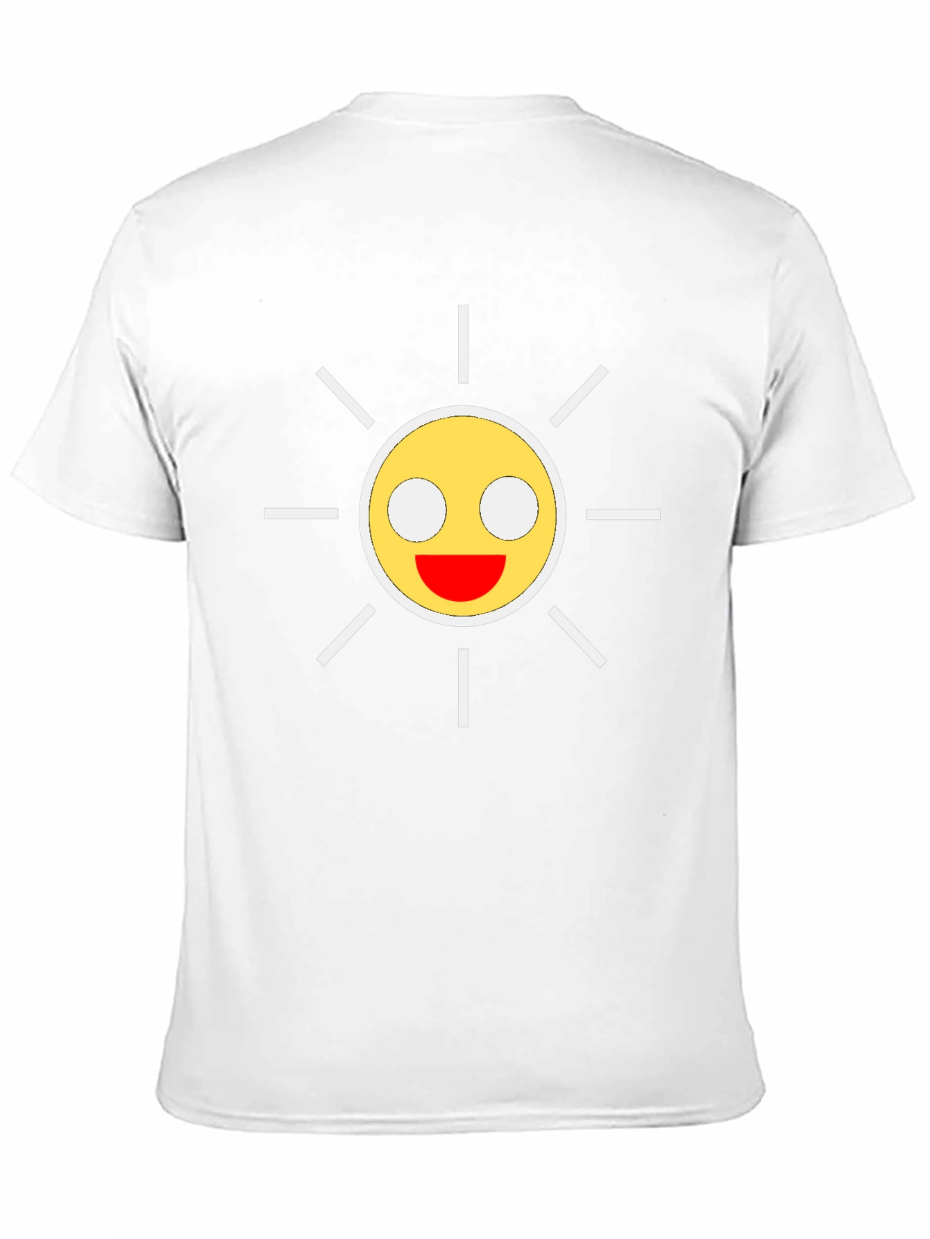 Smiley Sun Graphic Black T-Shirt