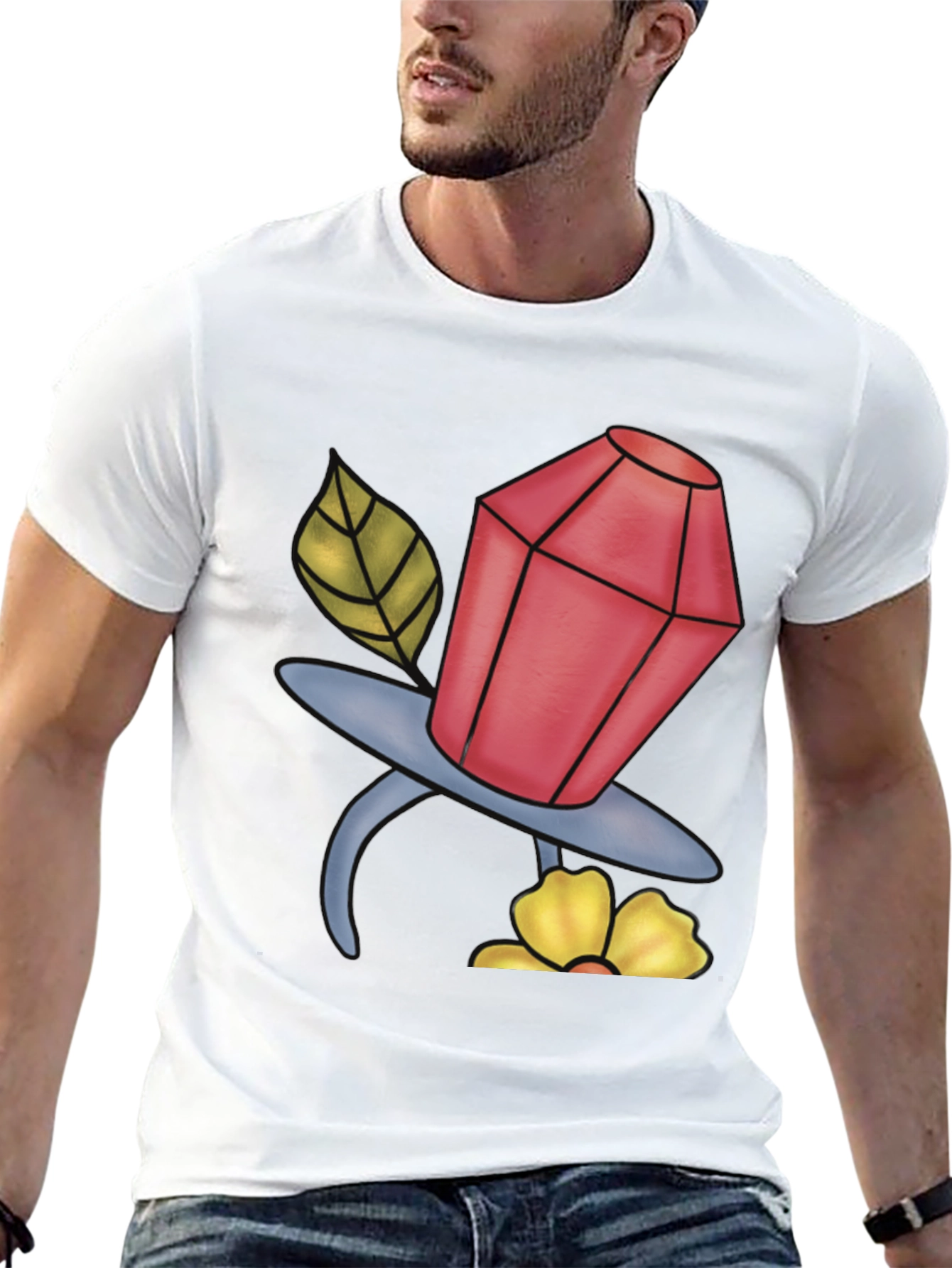 Cartoon Jewel Pacifier T-Shirt