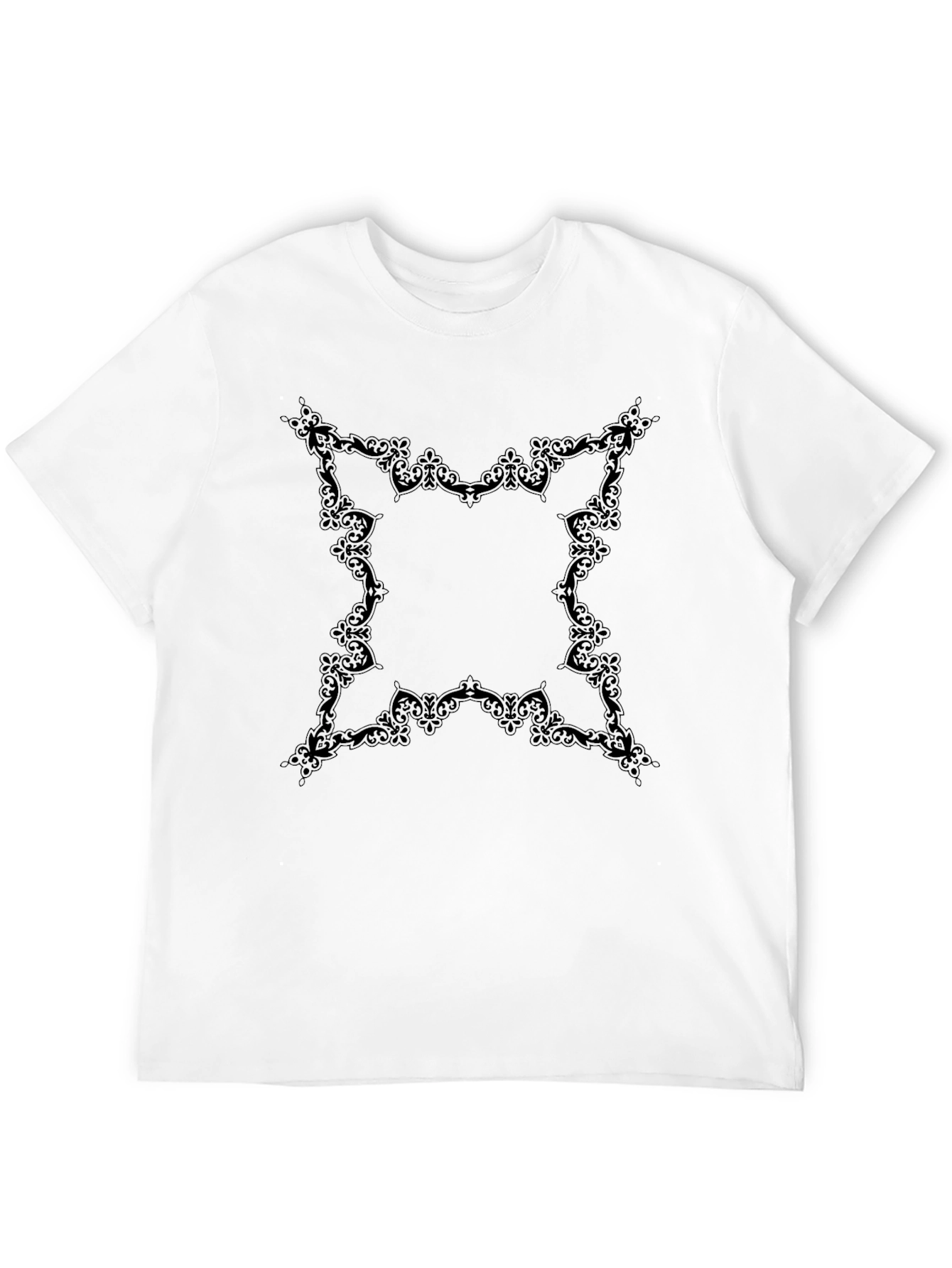 Ornate Graphic Black T-Shirt