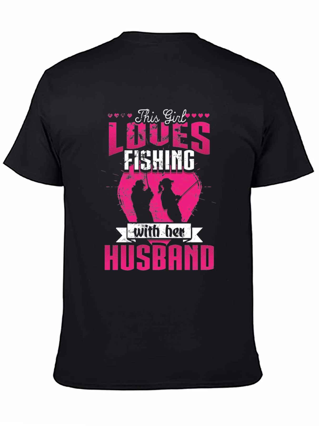 This Girl Loves Fishing with Her Husband T-Shirt