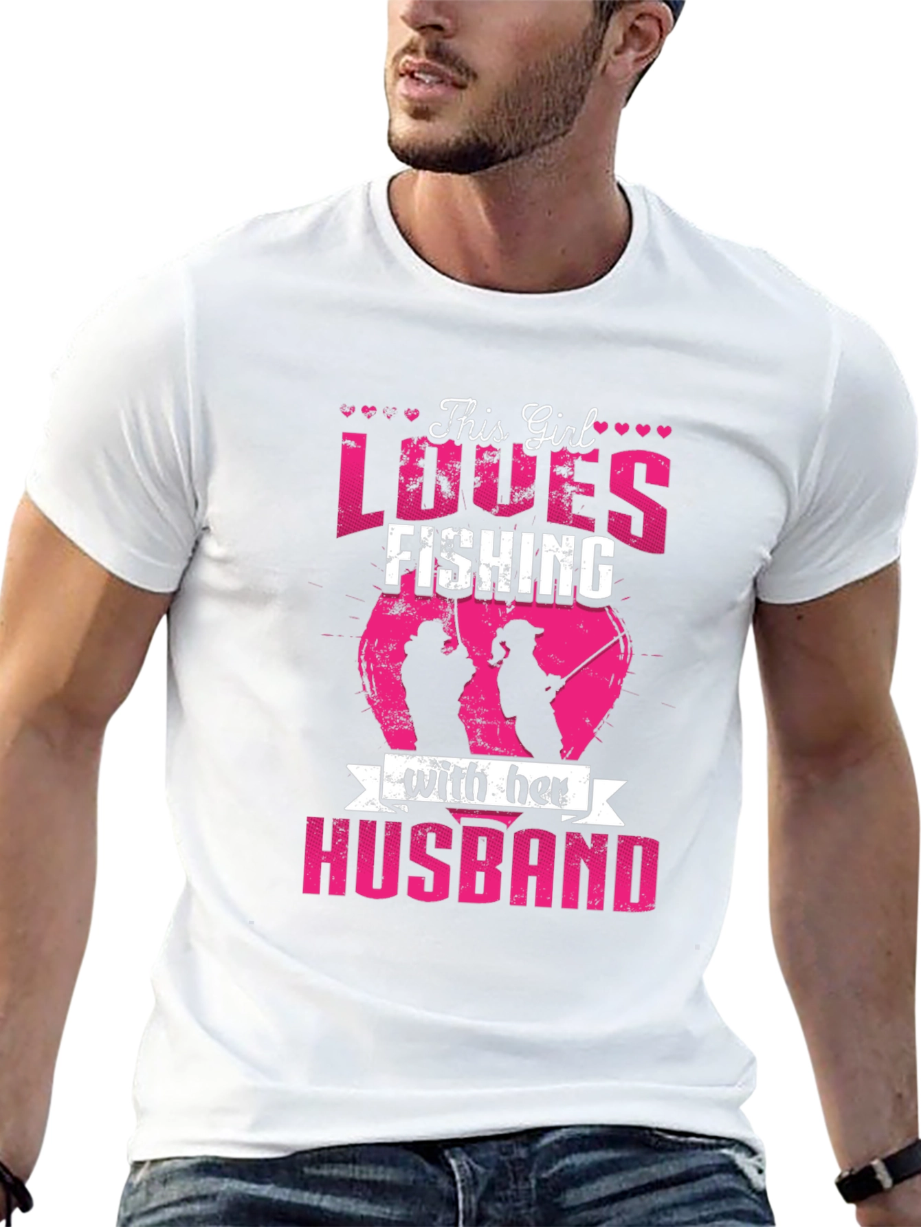 This Girl Loves Fishing with Her Husband T-Shirt