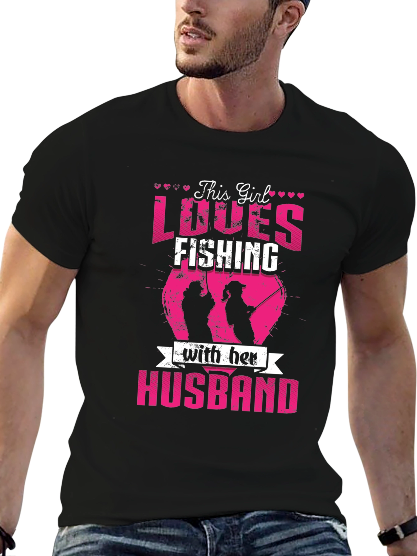 This Girl Loves Fishing with Her Husband T-Shirt