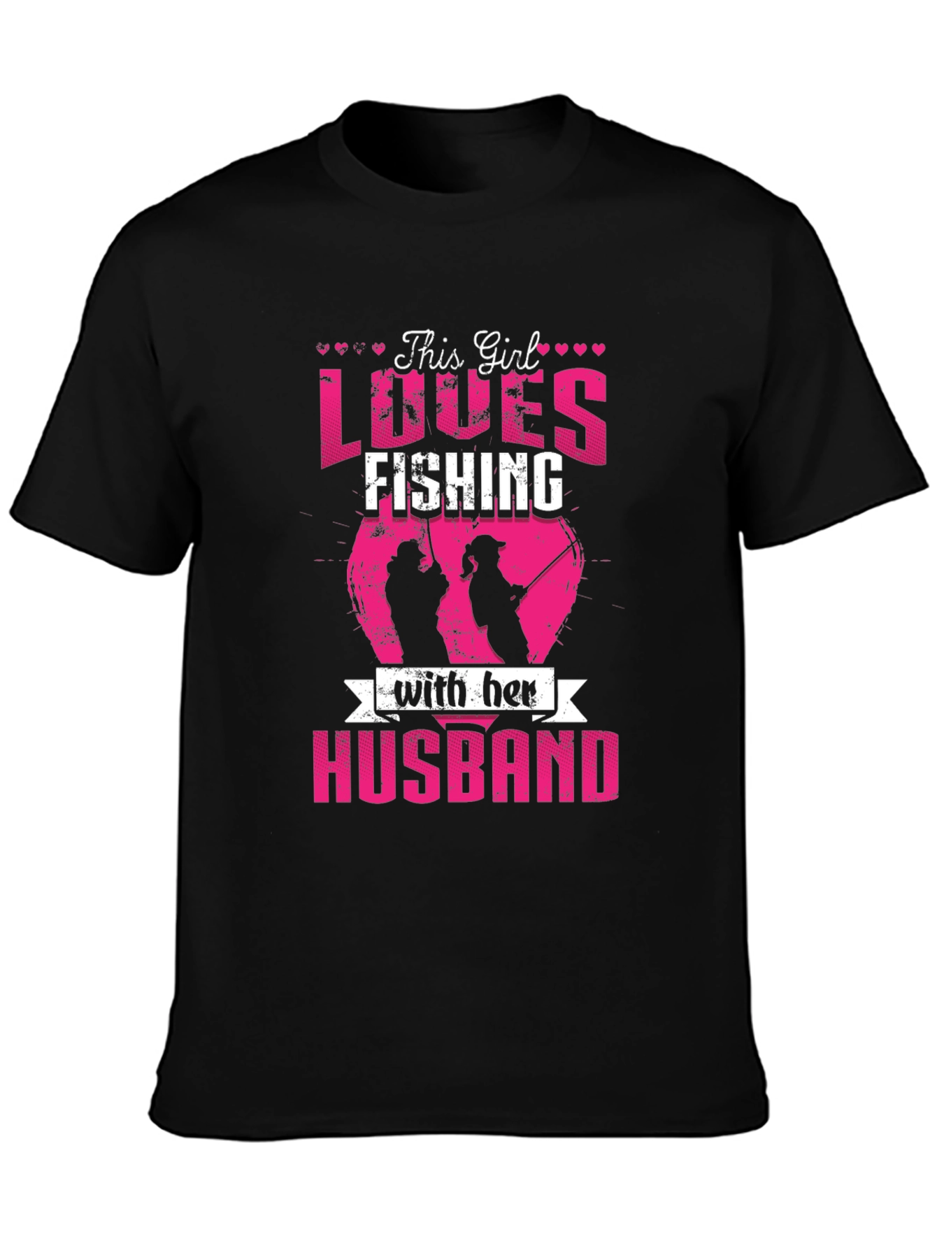 This Girl Loves Fishing with Her Husband T-Shirt