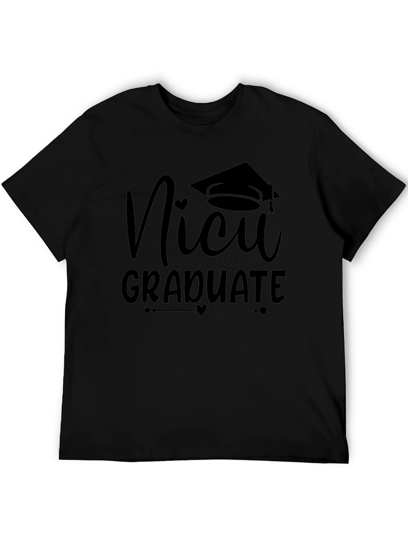 NICU Graduate Black T-Shirt