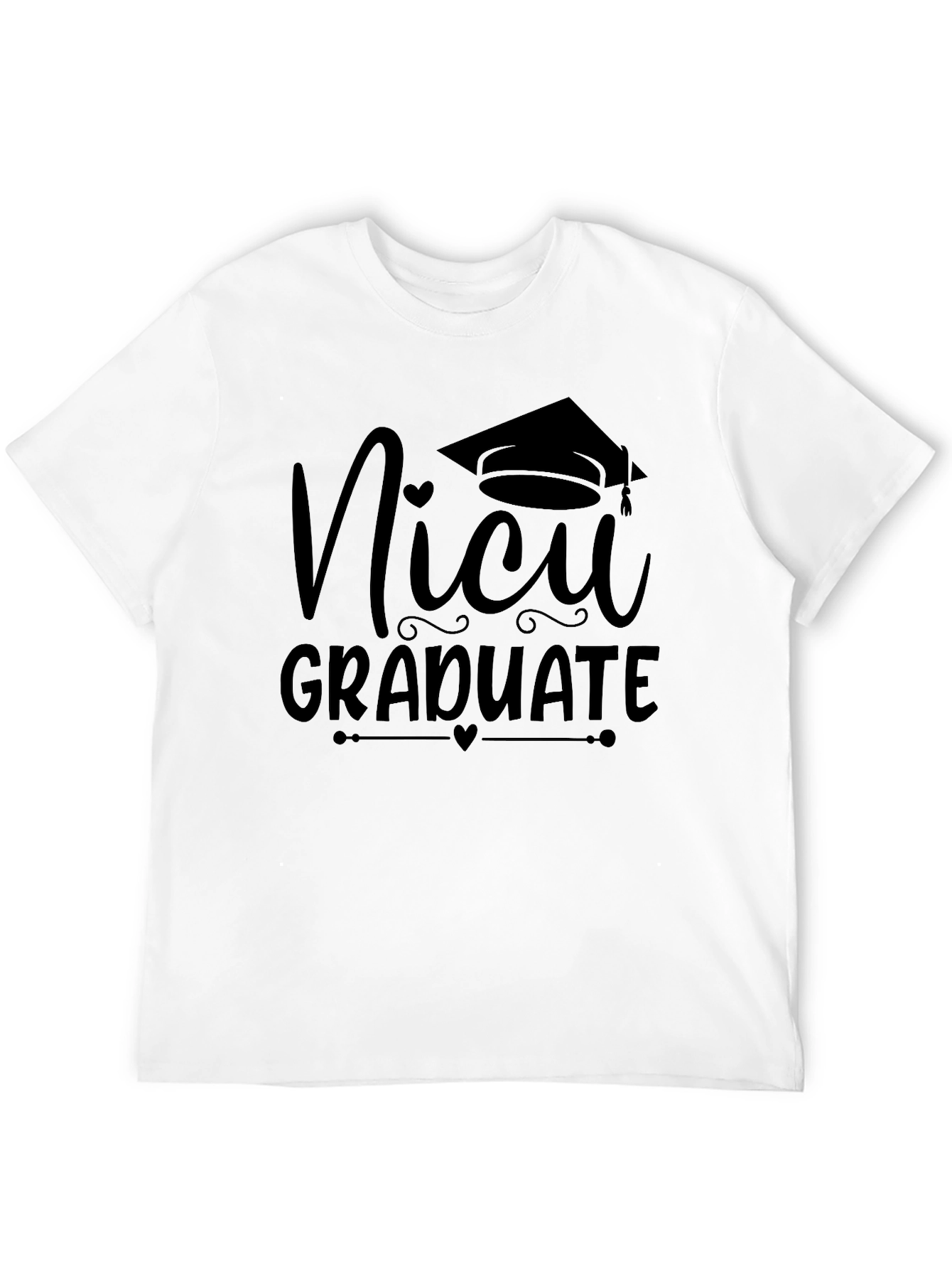 NICU Graduate Black T-Shirt