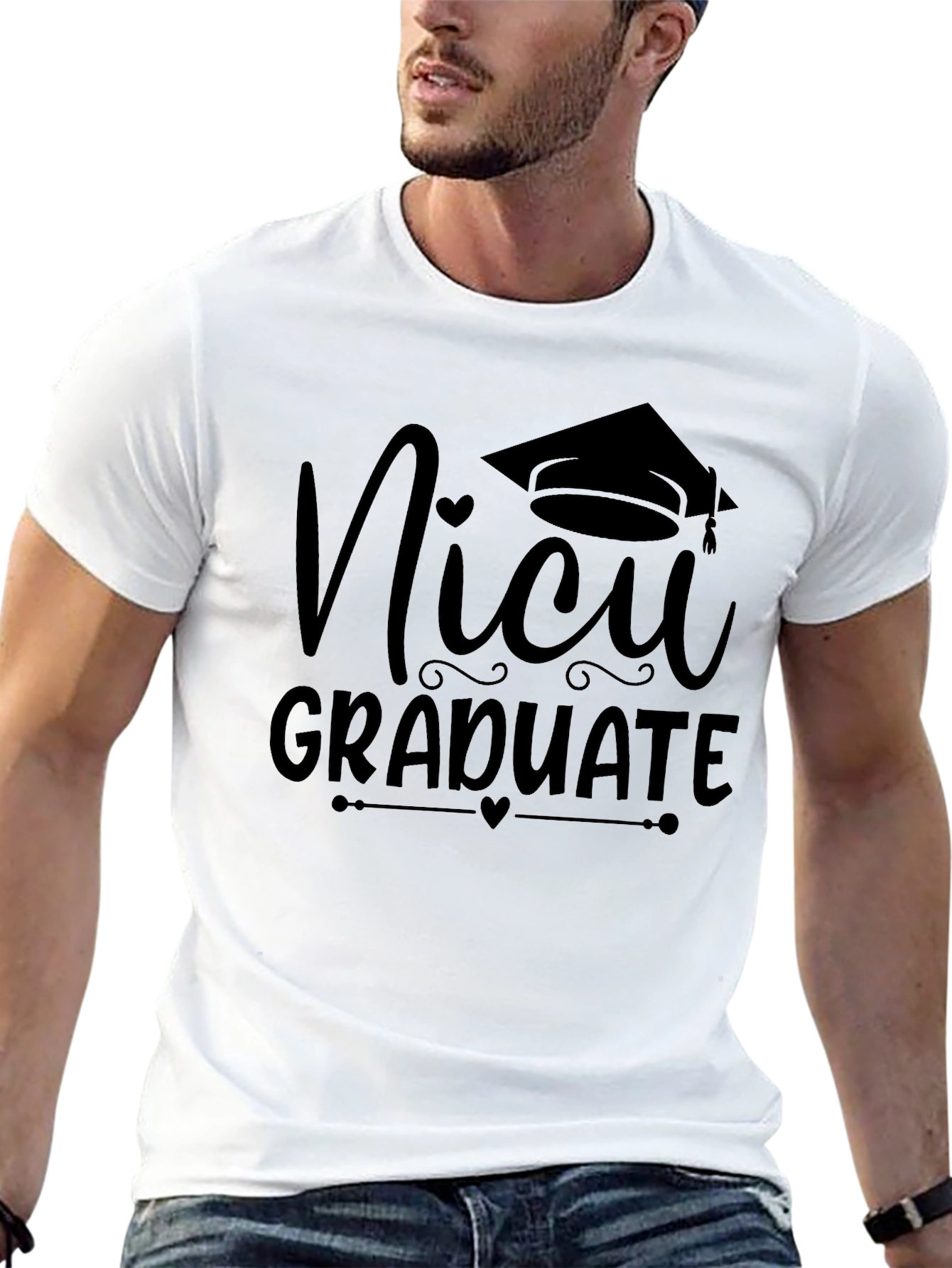 NICU Graduate Black T-Shirt