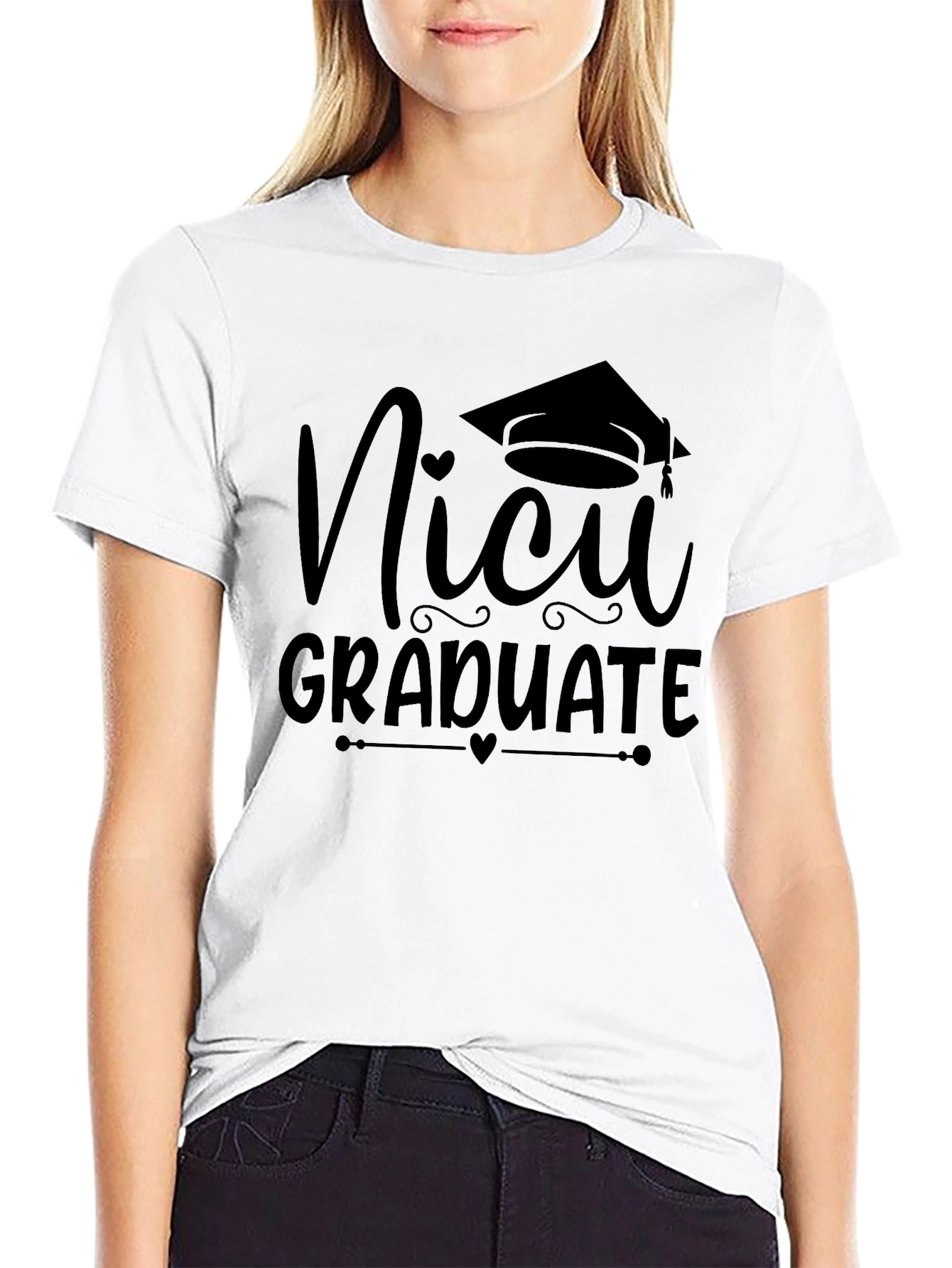 NICU Graduate Black T-Shirt