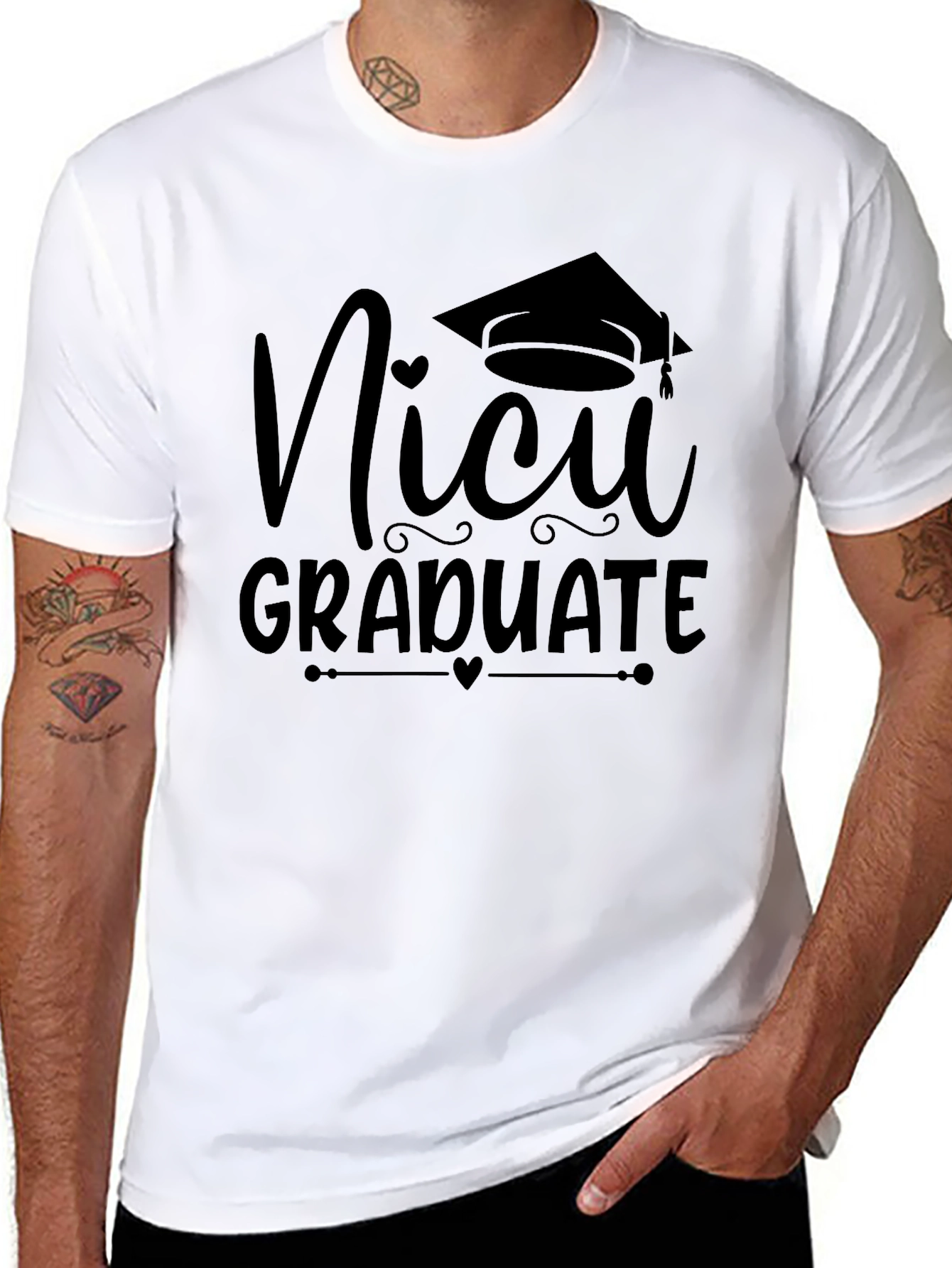 NICU Graduate Black T-Shirt