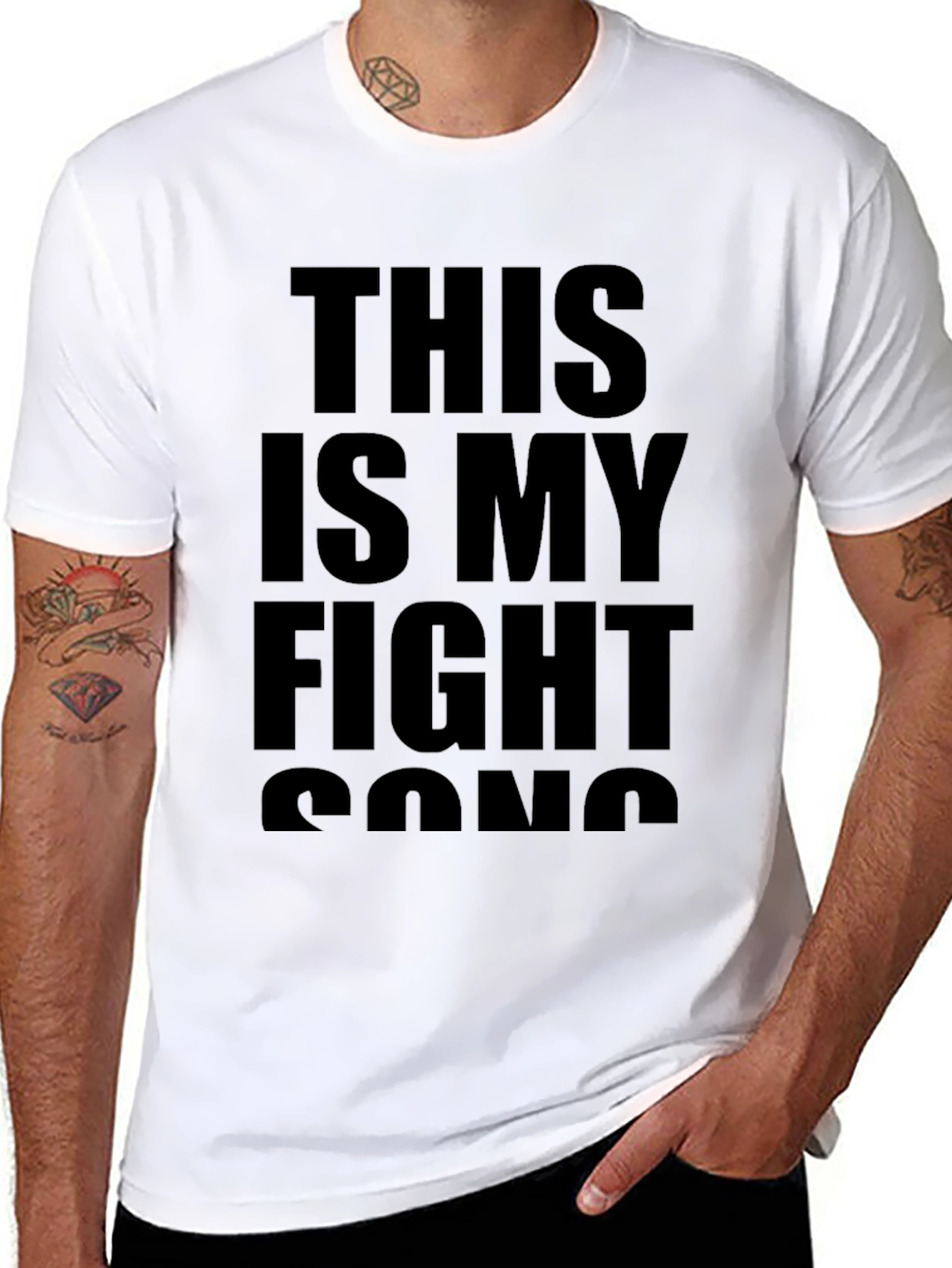 This Is My Fight Song Black T-Shirt