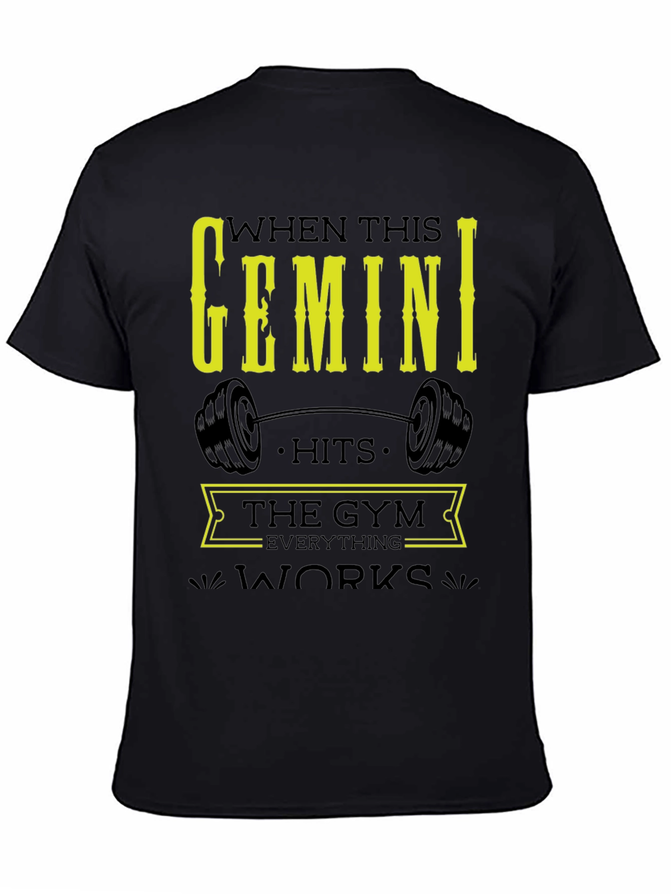 Gemini Gym T-Shirt - Zodiac Fitness Apparel