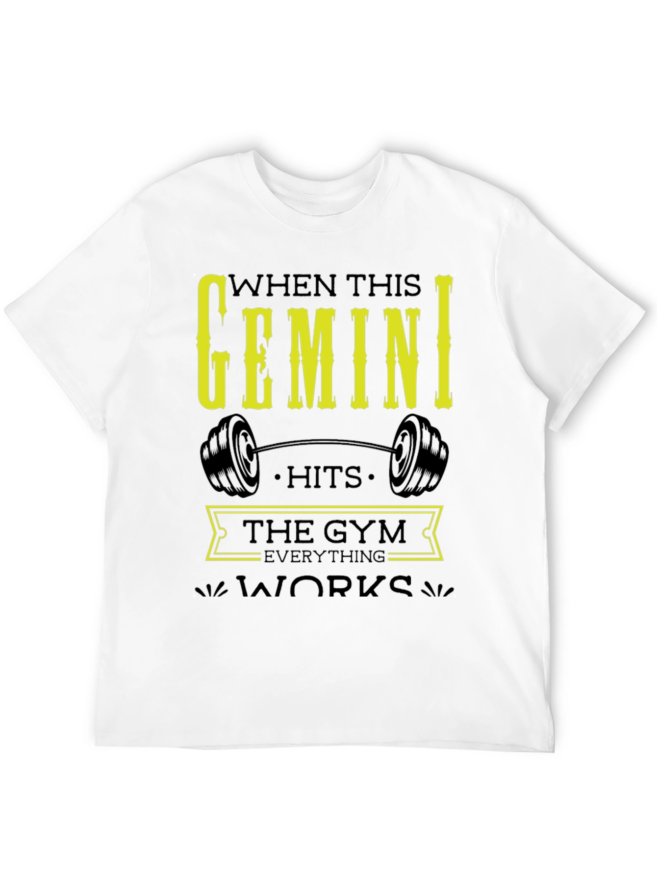 Gemini Gym T-Shirt - Zodiac Fitness Apparel